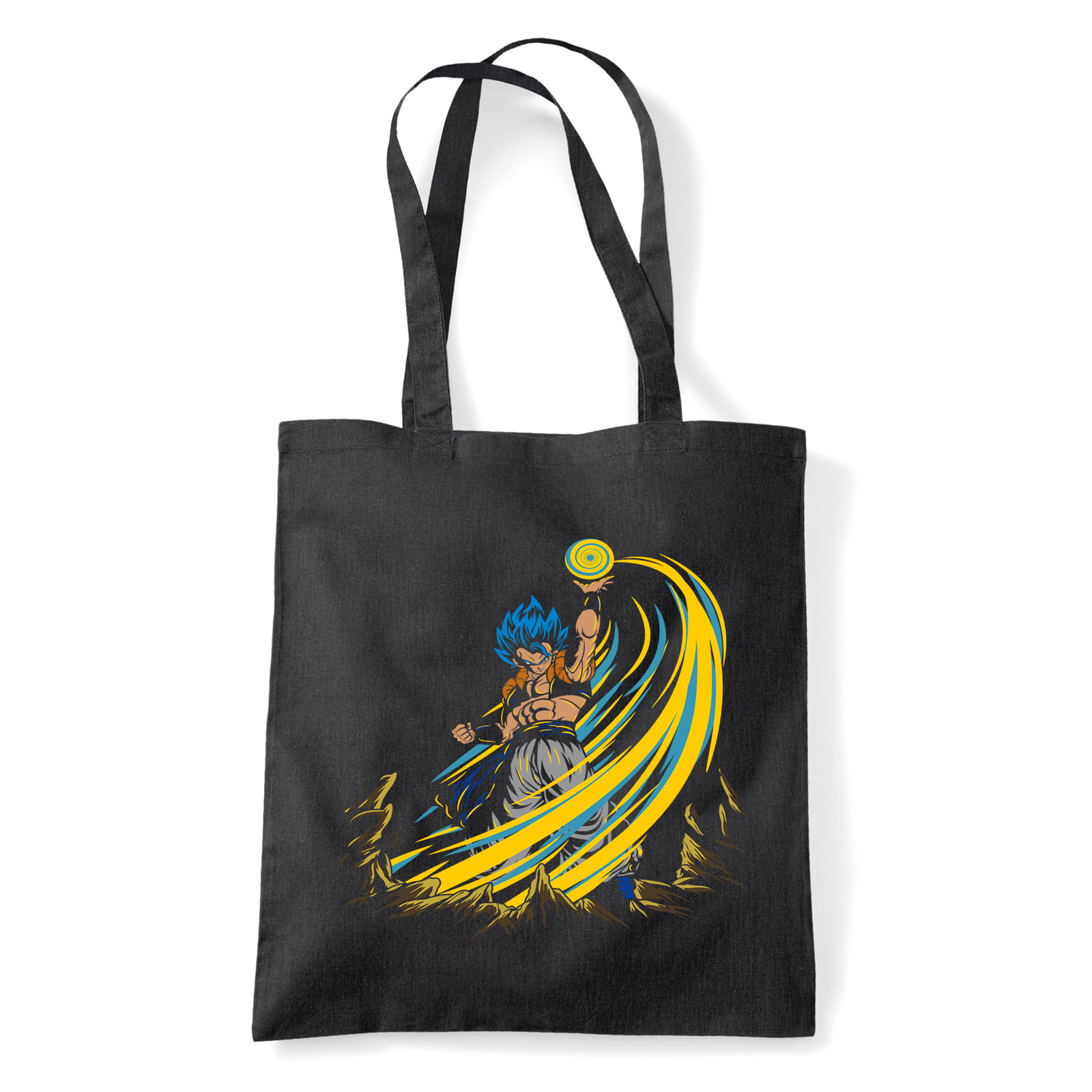 son goku dragon ball Fekete Shopper Vászontáska