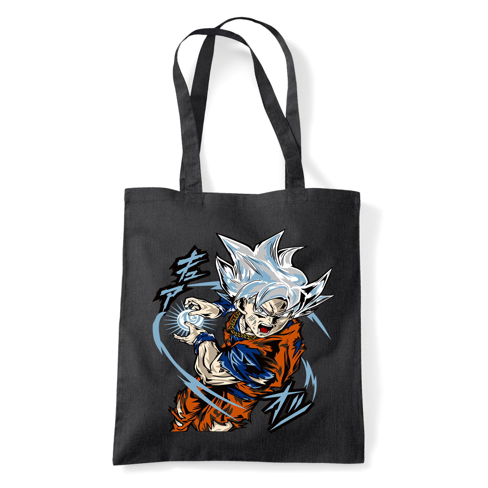 son goku dragon ball ultragoku Fekete Shopper Vászontáska