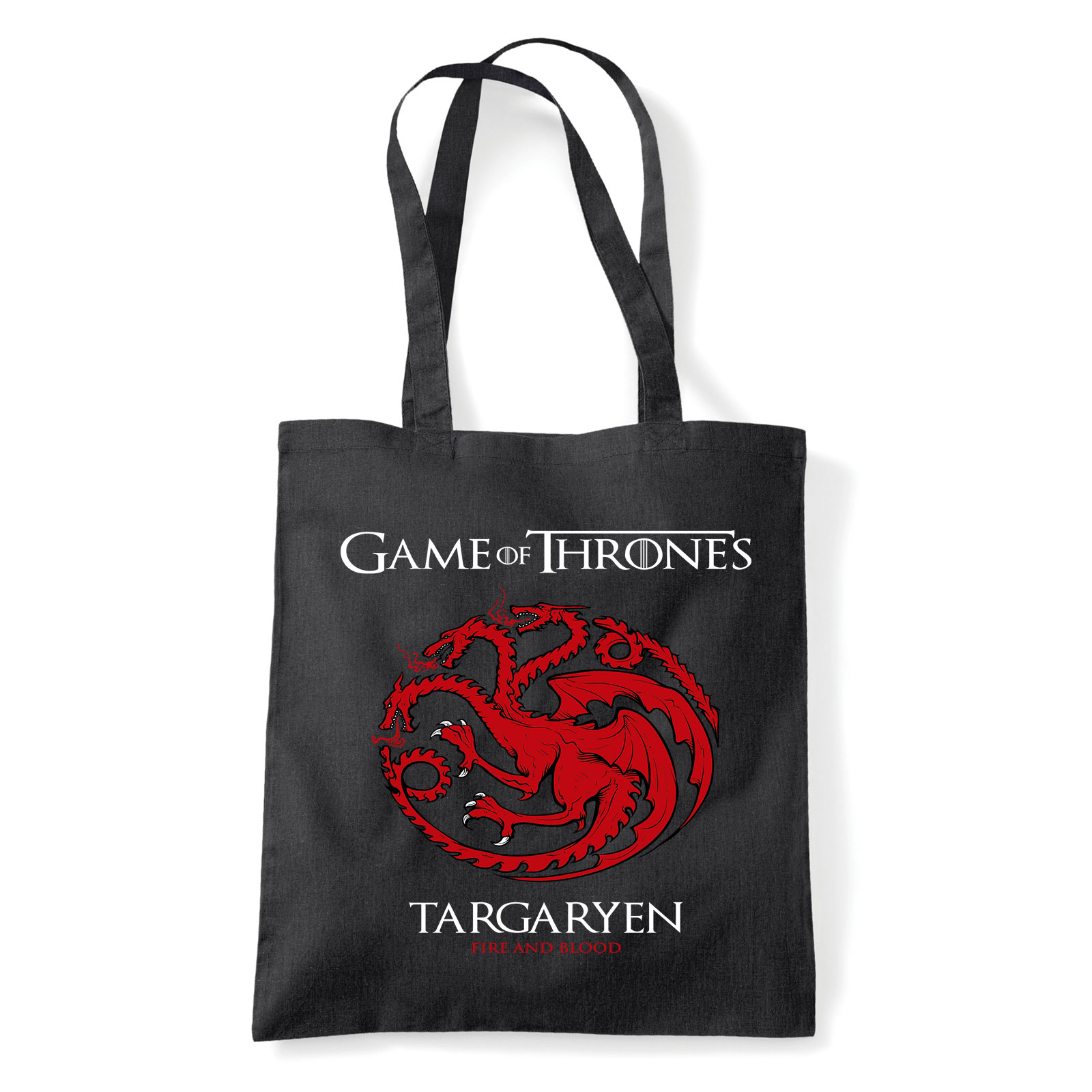 game of thrones trónok harca Fekete Shopper Vászontáska