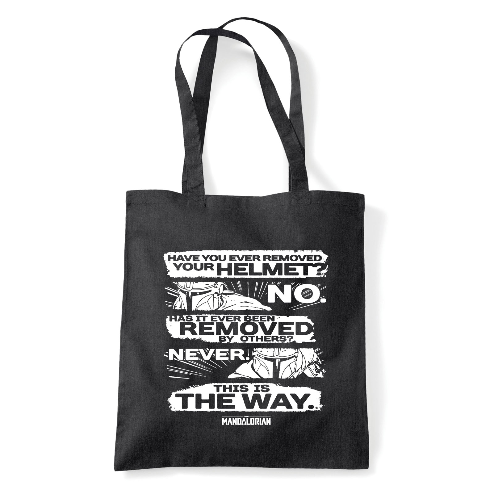 a mandalorian Fekete Shopper Vászontáska