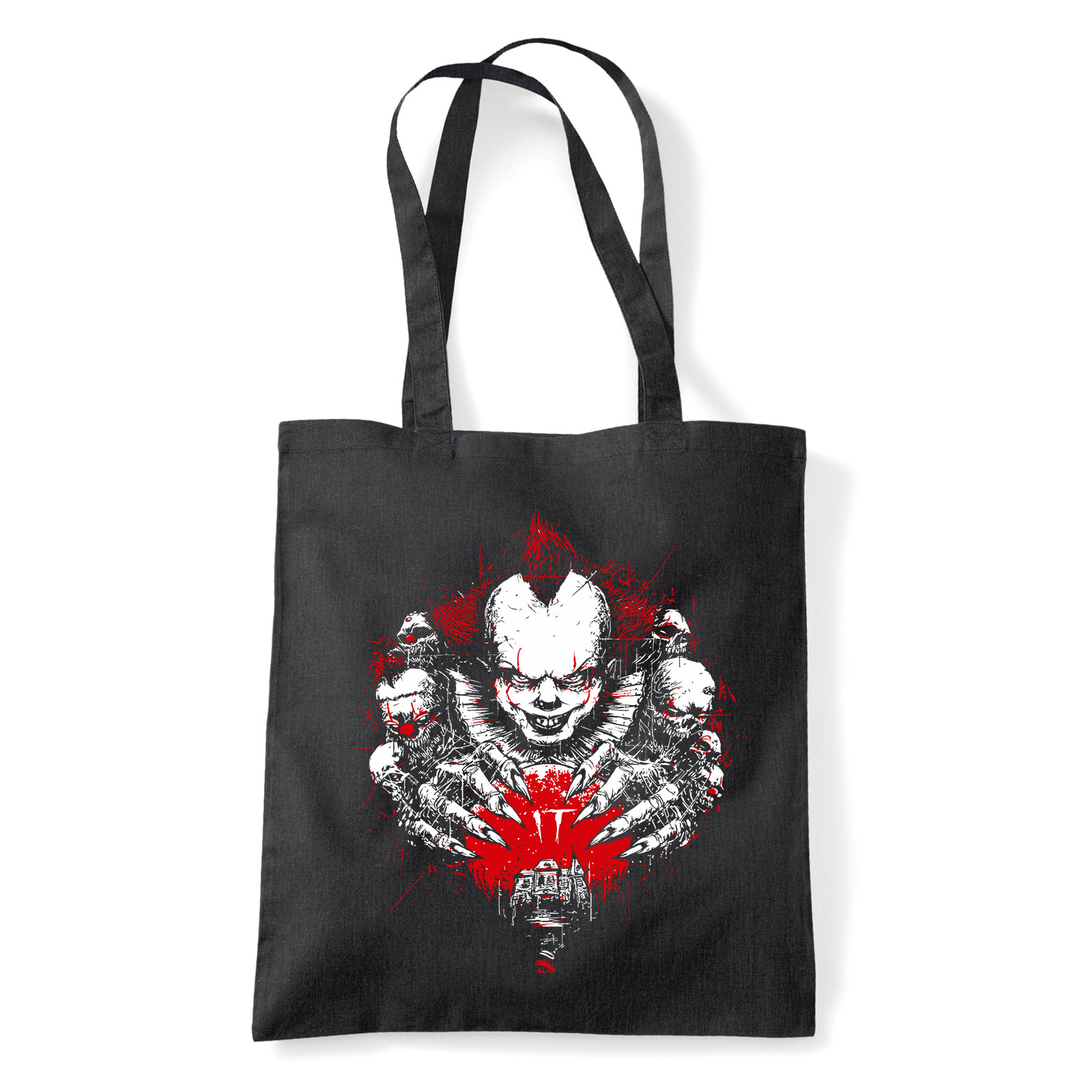 pennywise stephen king at it Fekete Shopper Vászontáska