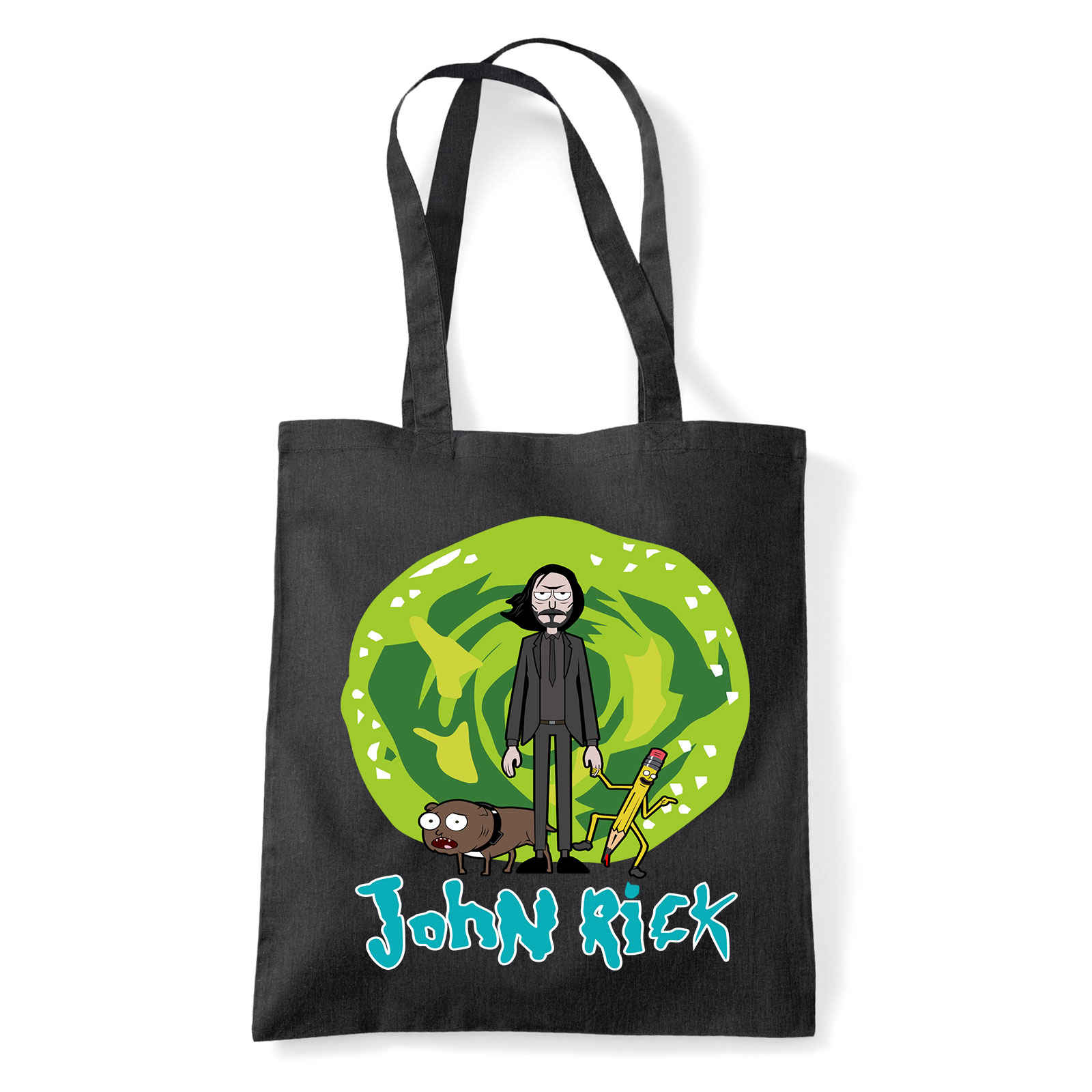 rick és morty Fekete Shopper Vászontáska