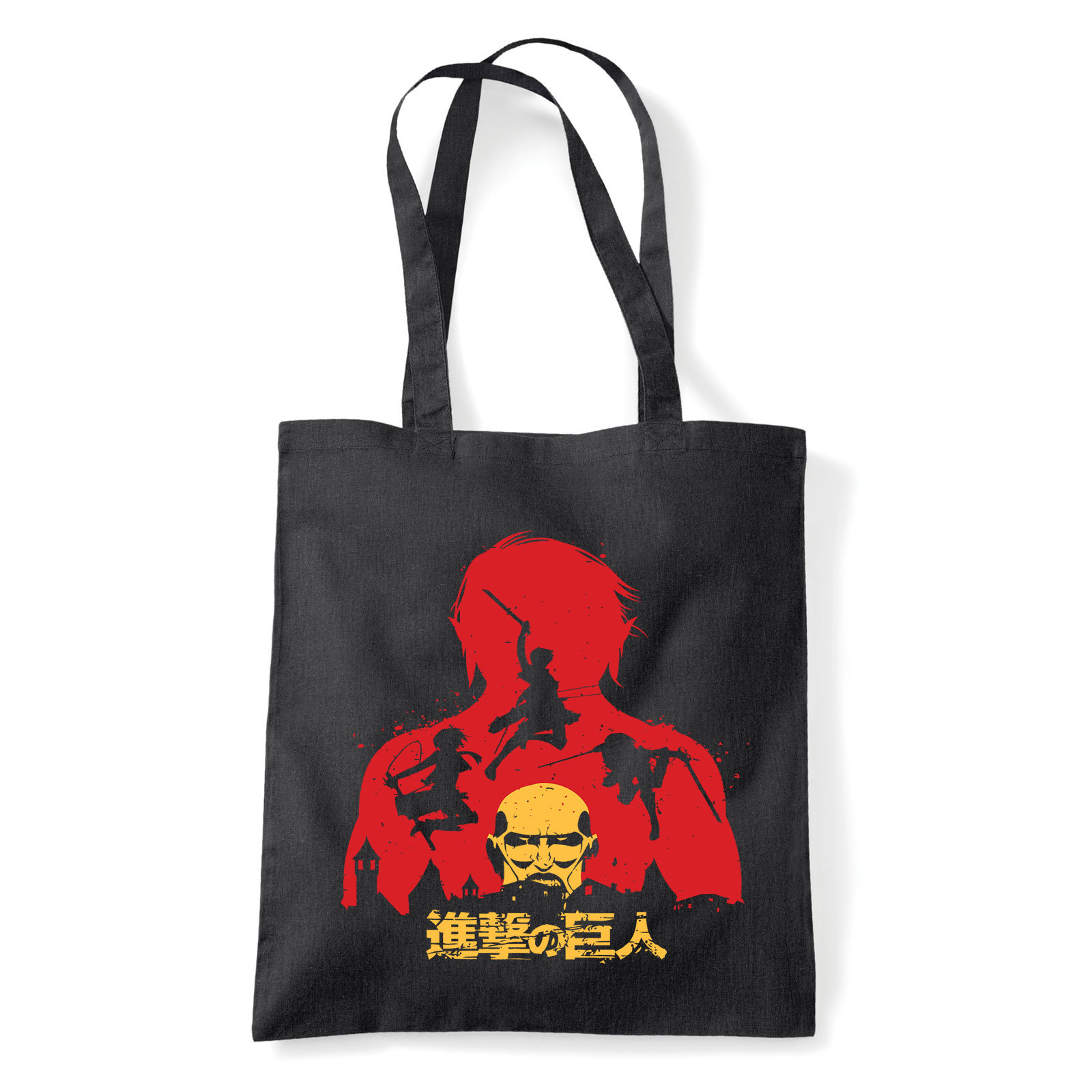 attack on titan Fekete Shopper Vászontáska