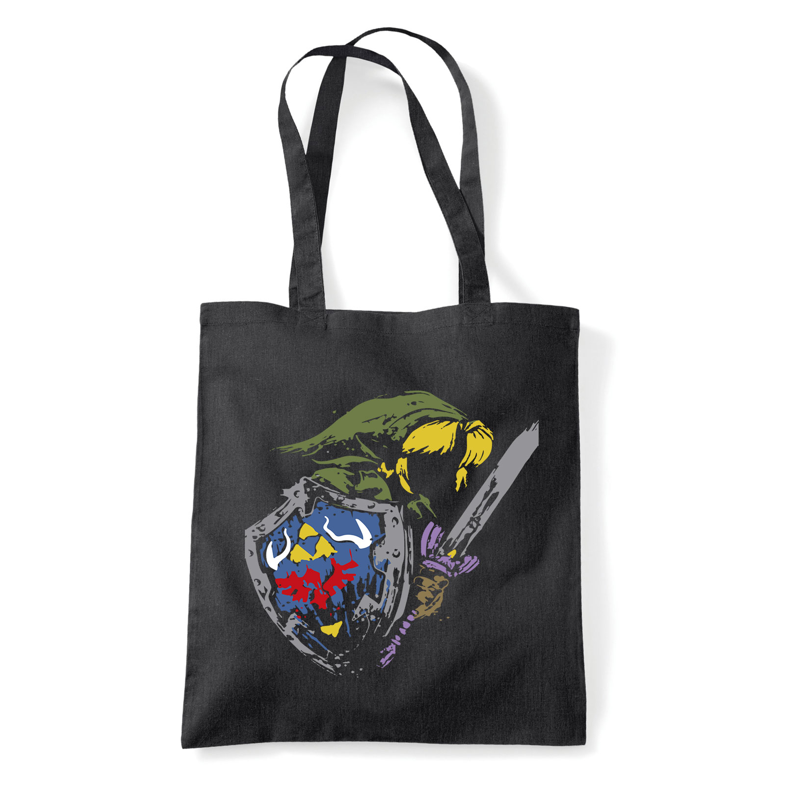 zelda link Fekete Shopper Vászontáska