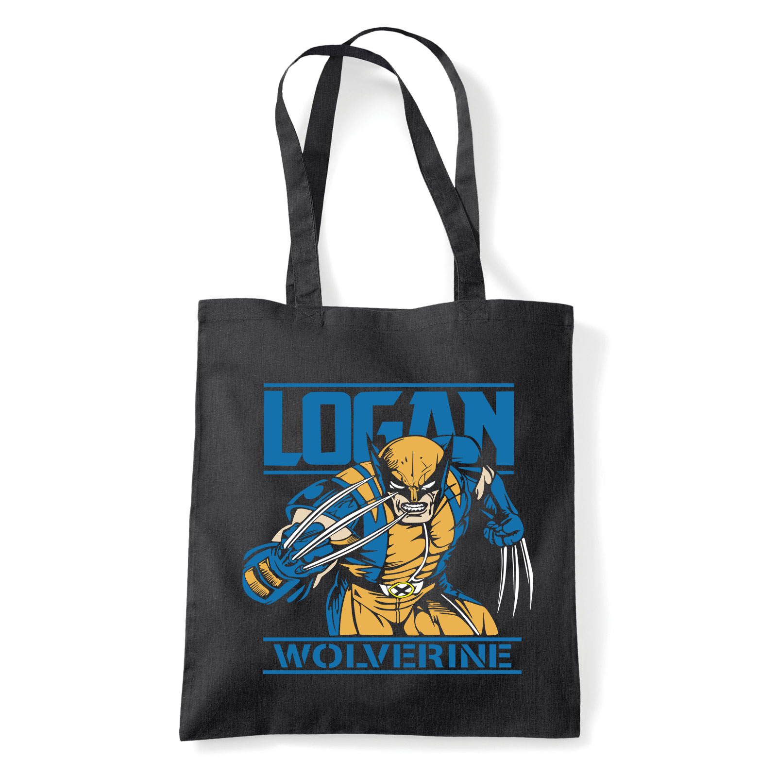 Logan wolverine x-men rozsomák Fekete Shopper Vászontáska