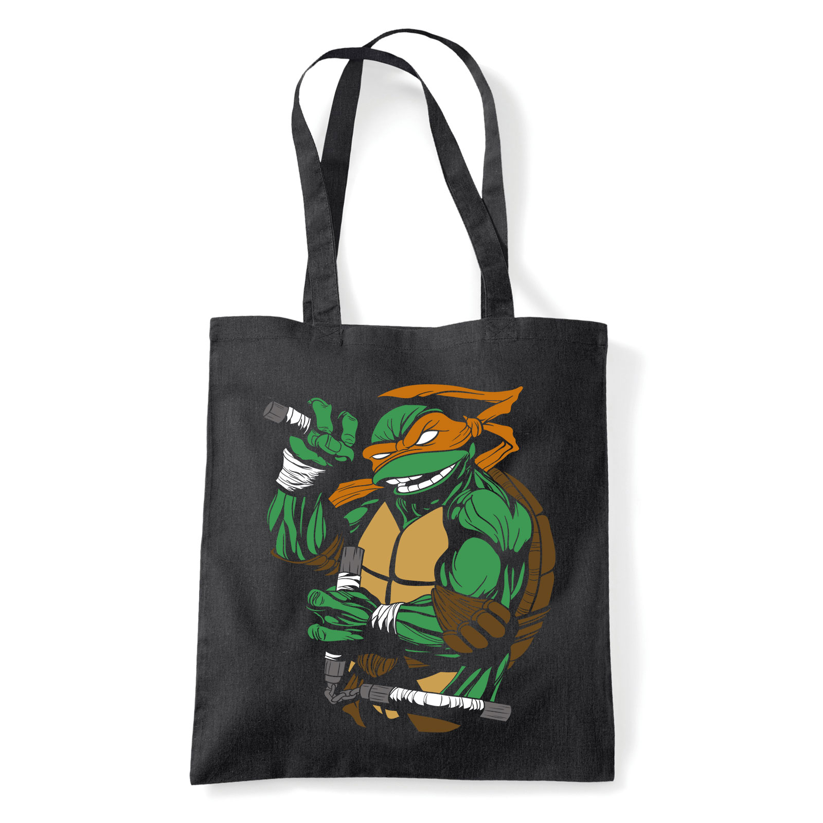 Michelangelo tini ninja teknőcök tmnt Fekete Shopper Vászontáska