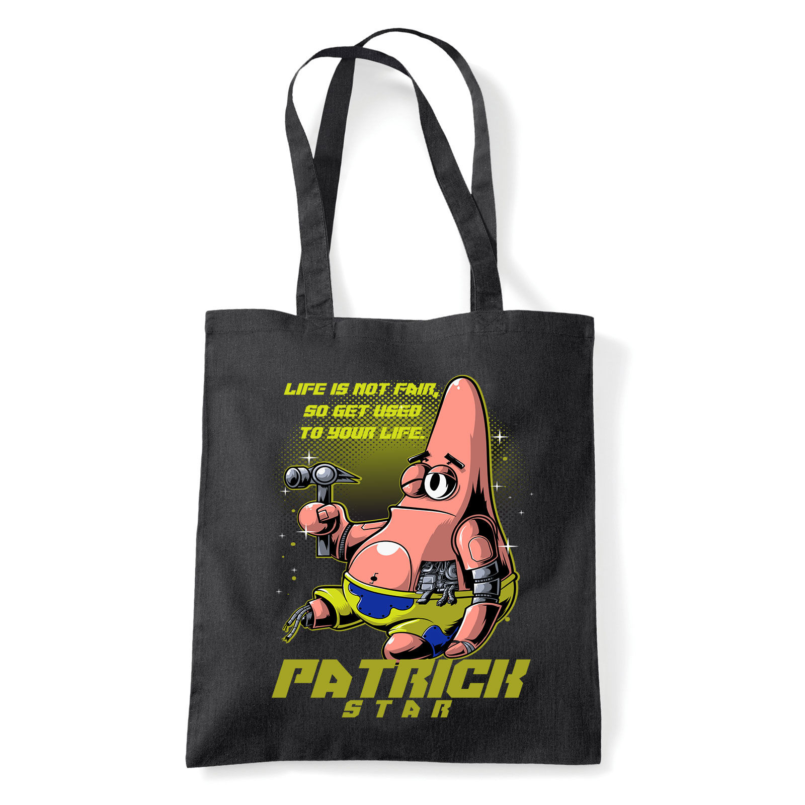csillag patrik sponyga bob Fekete Shopper Vászontáska