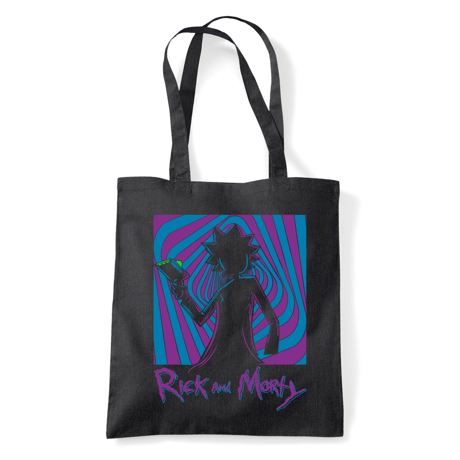 rick és morty Fekete Shopper Vászontáska