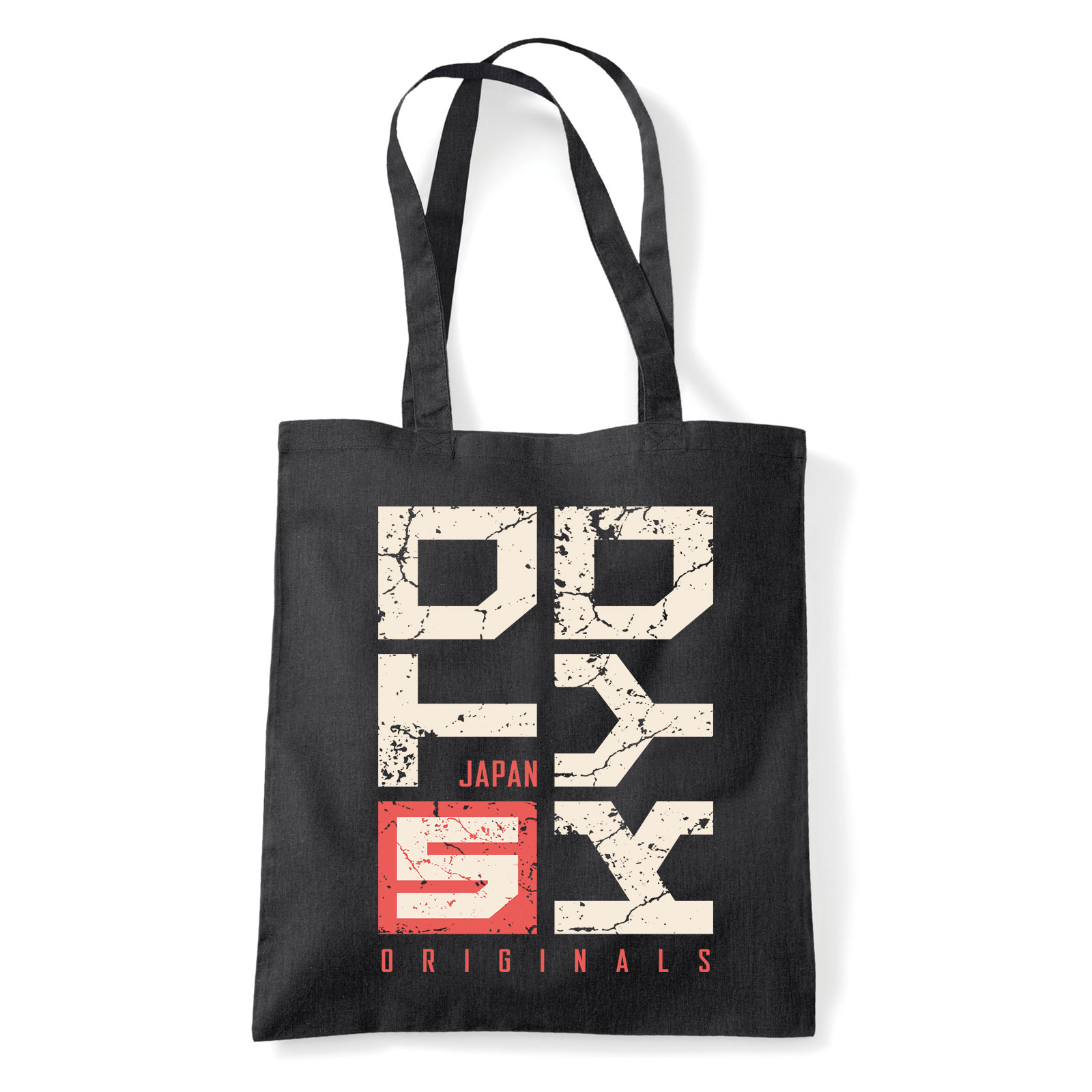 japán tokyo Fekete Shopper Vászontáska