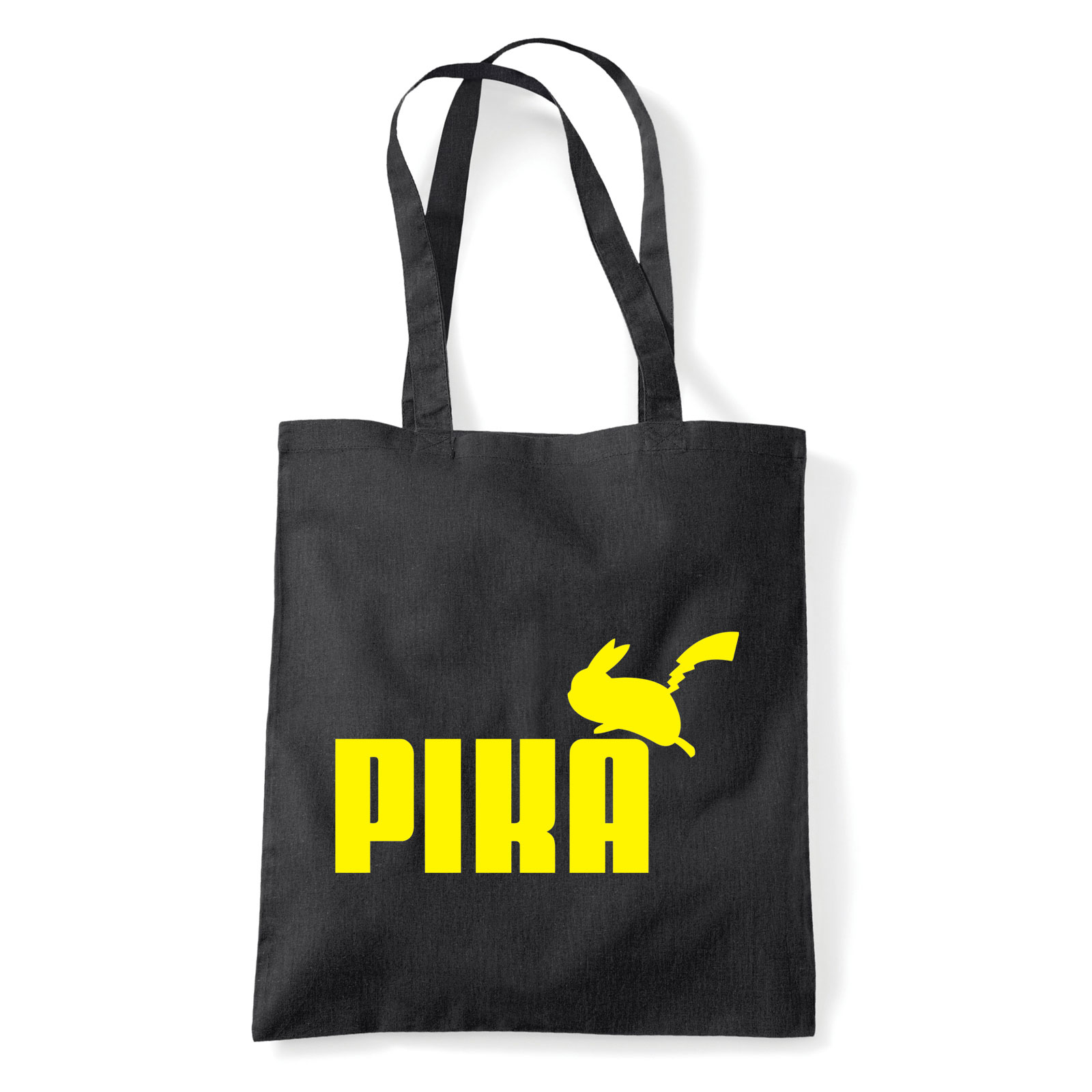 Pikachu Pokemon Fekete Shopper Vászontáska