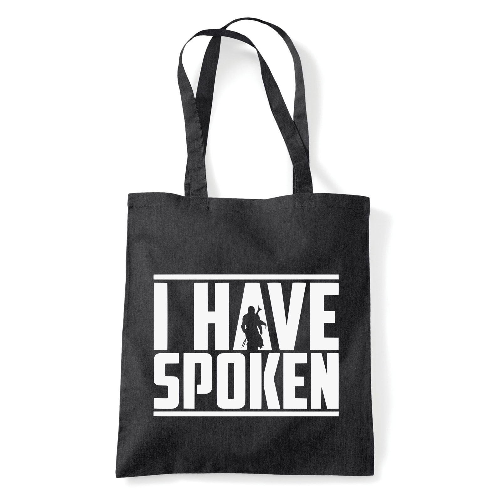 A Mandalorian Fekete Shopper Vászontáska