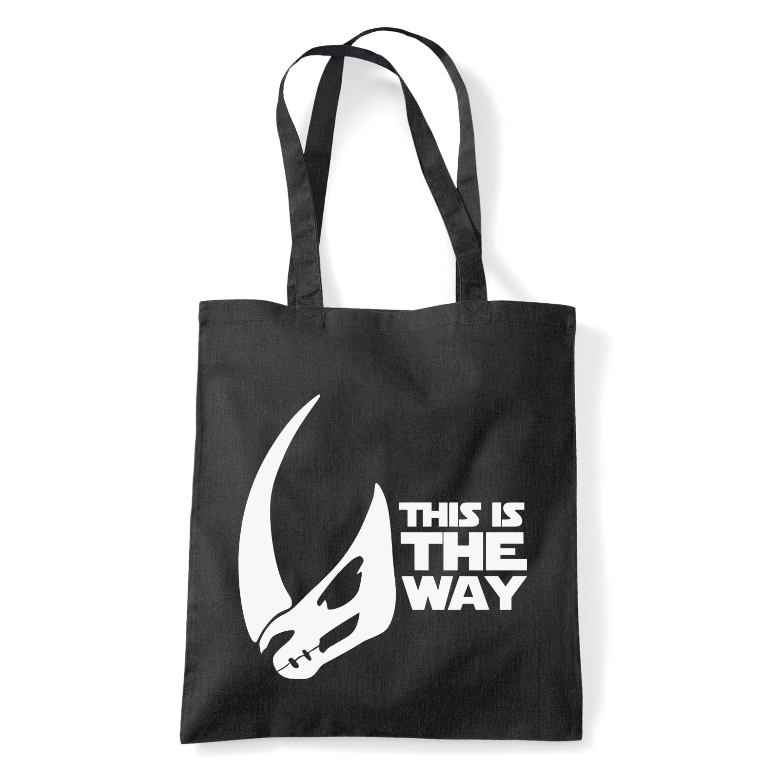 A Mandalorian Fekete Shopper Vászontáska