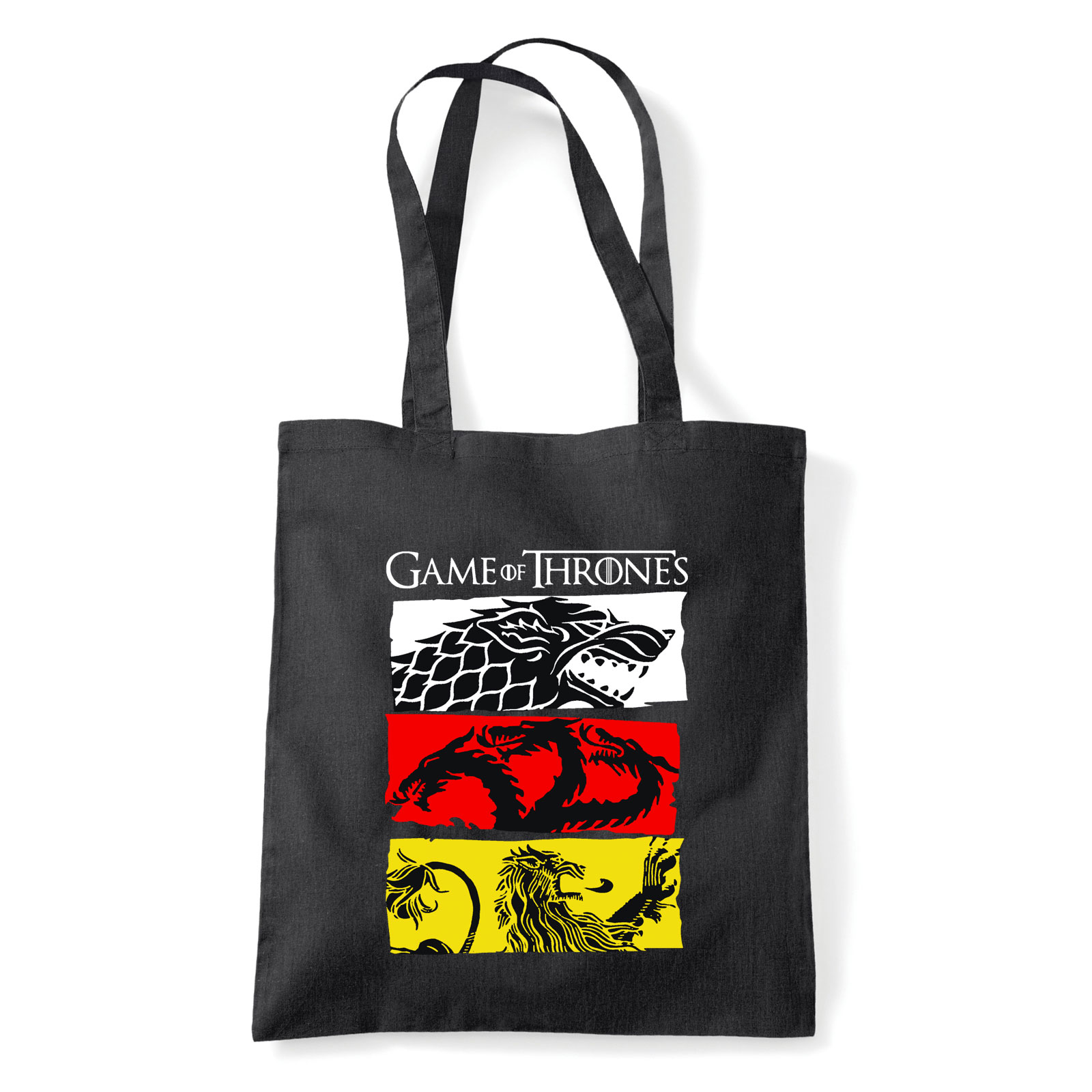 Game Of Thrones Trónok Harca Fekete Shopper Vászontáska