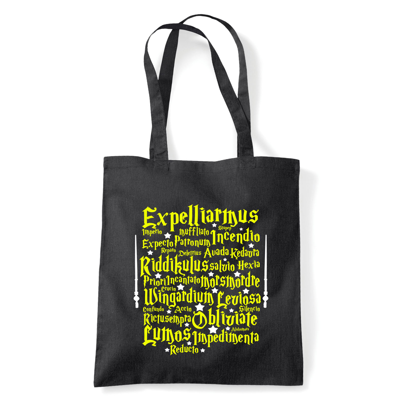 Harry Potter Hogwarts Leviosa Fekete Shopper Vászontáska