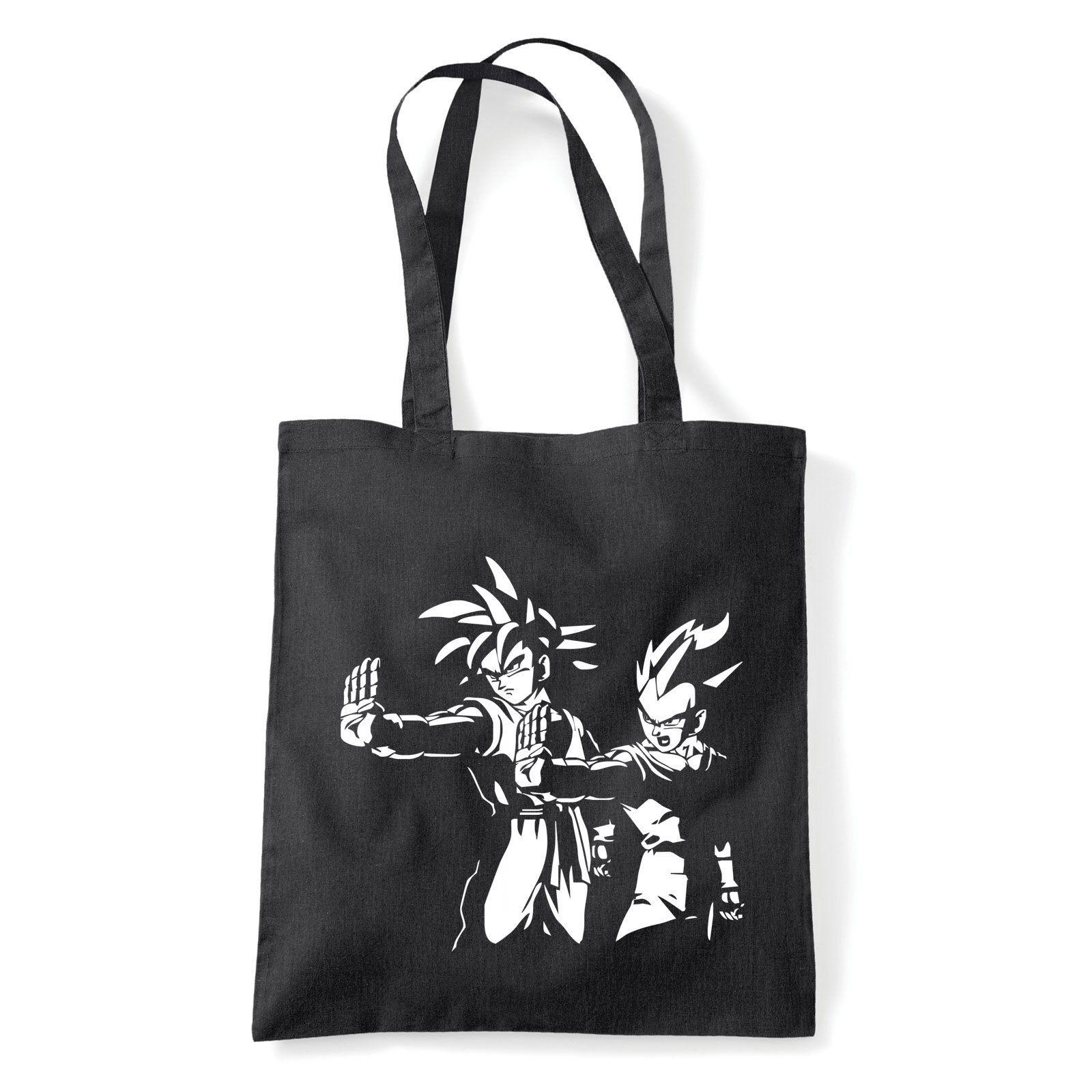 Dragon Ball Pulp Fiction Son Goku Fekete Shopper Vászontáska