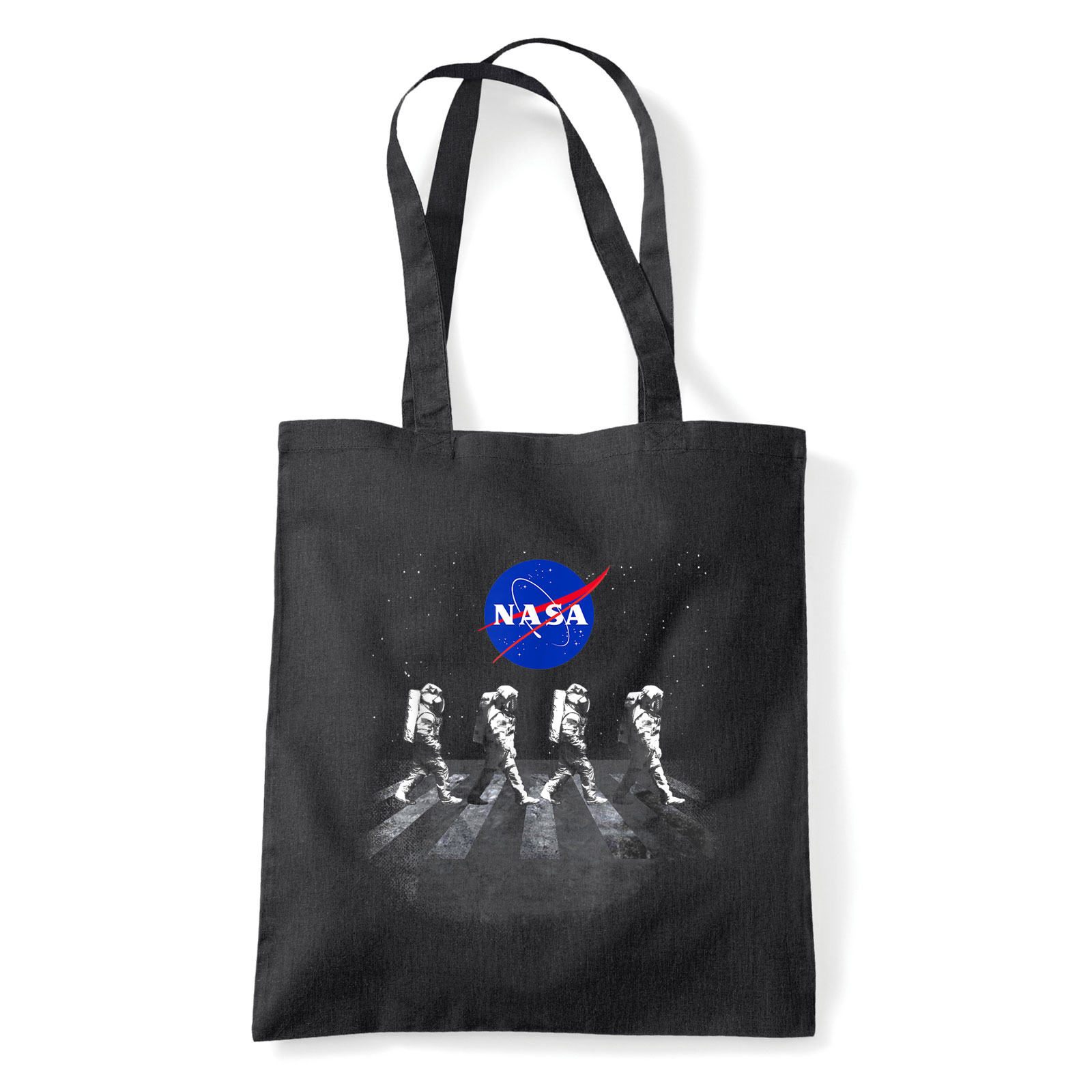 NASA Walk űrhajós asztronauta csillagászat Fekete Shopper Vászontáska