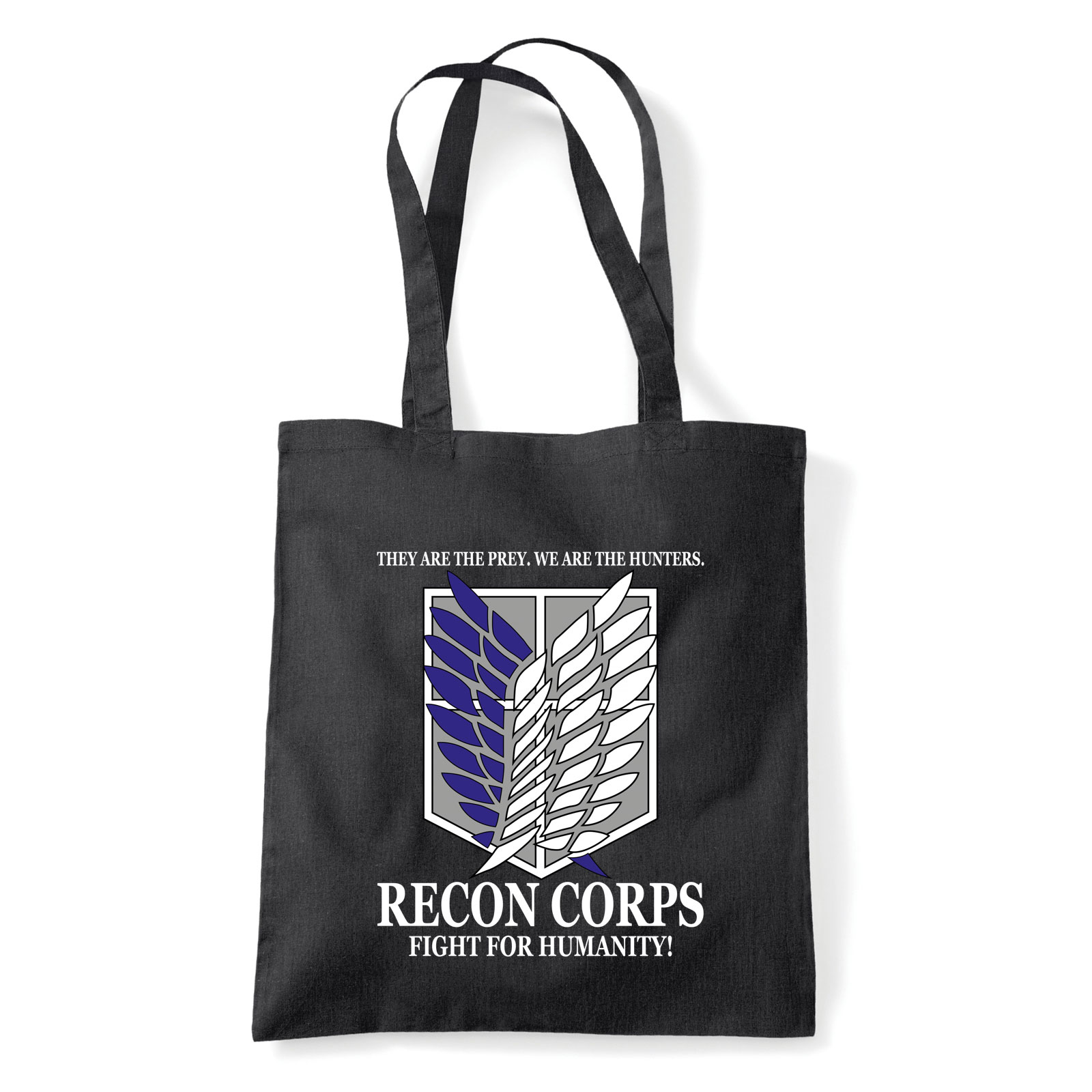 Attack On Titan Fekete Shopper Vászontáska