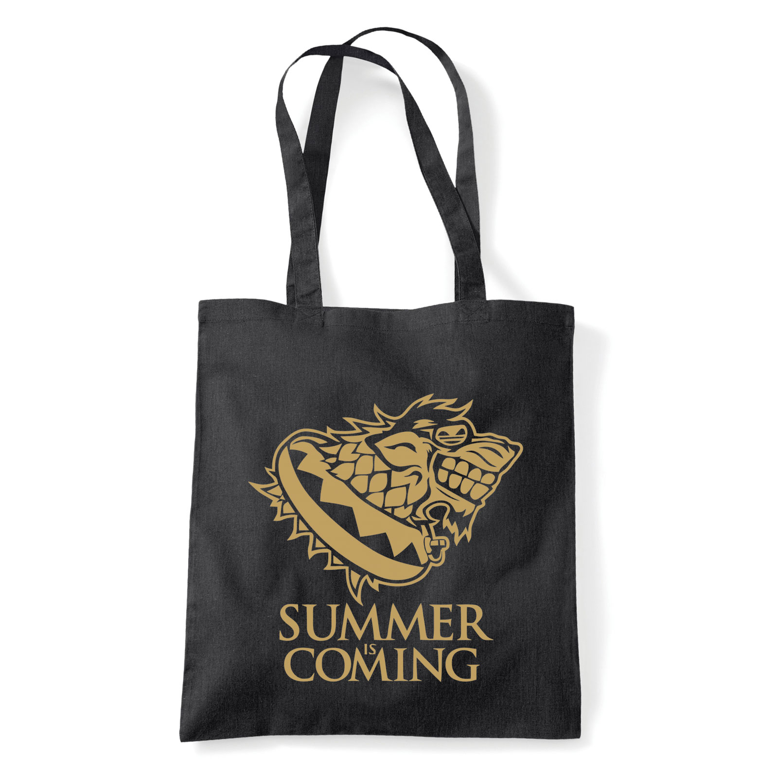 Nyár Nyaras Summer Fekete Shopper Vászontáska