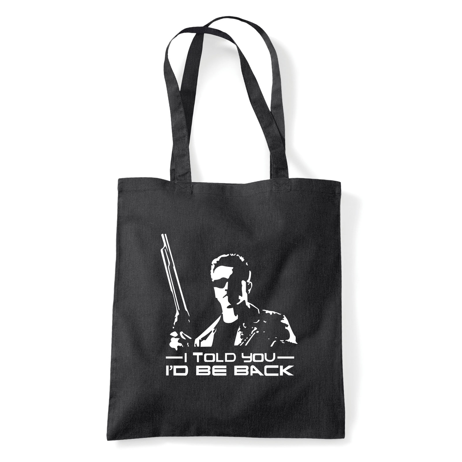 arnold schwarzenegger terminator Fekete Shopper Vászontáska
