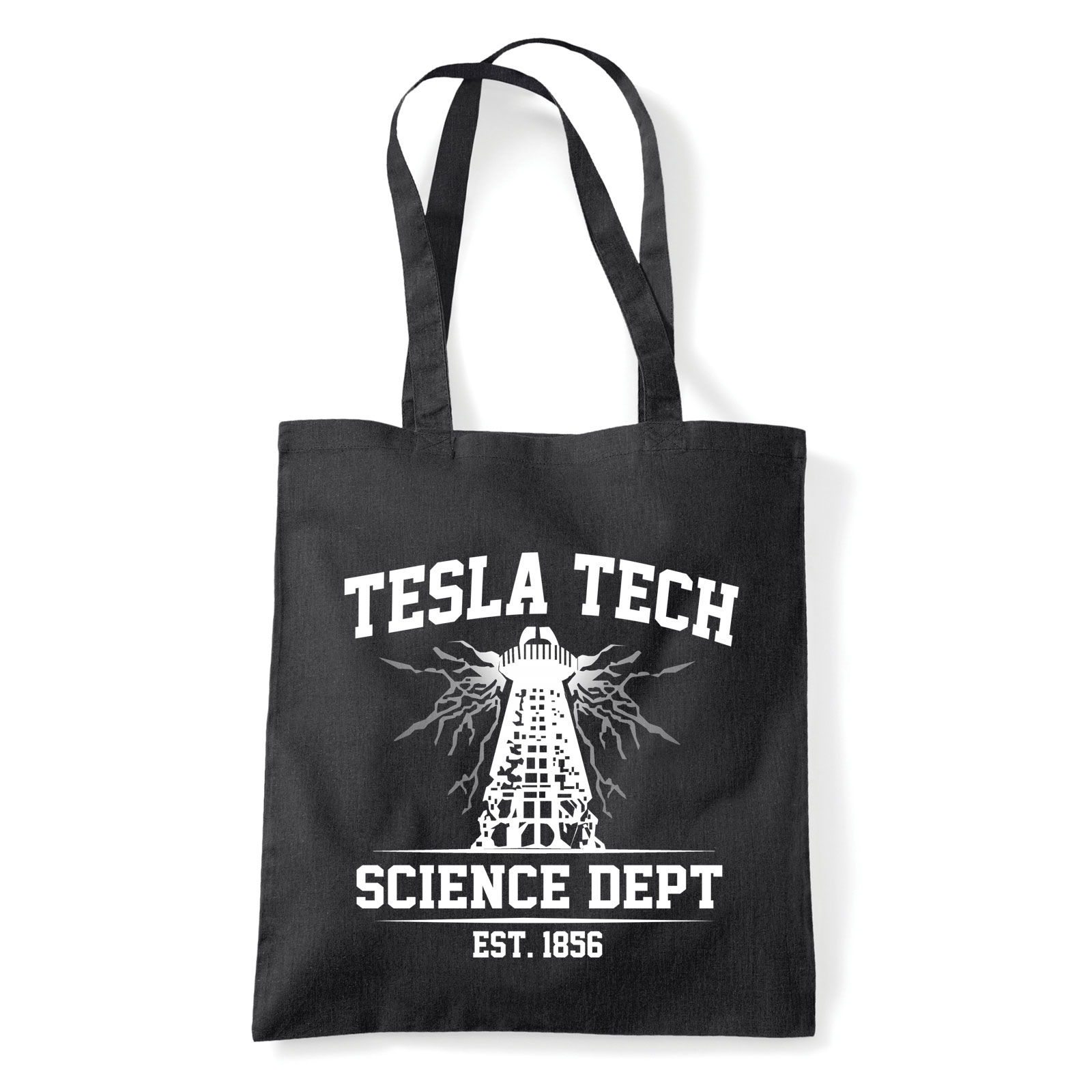 Tesla Fekete Shopper Vászontáska