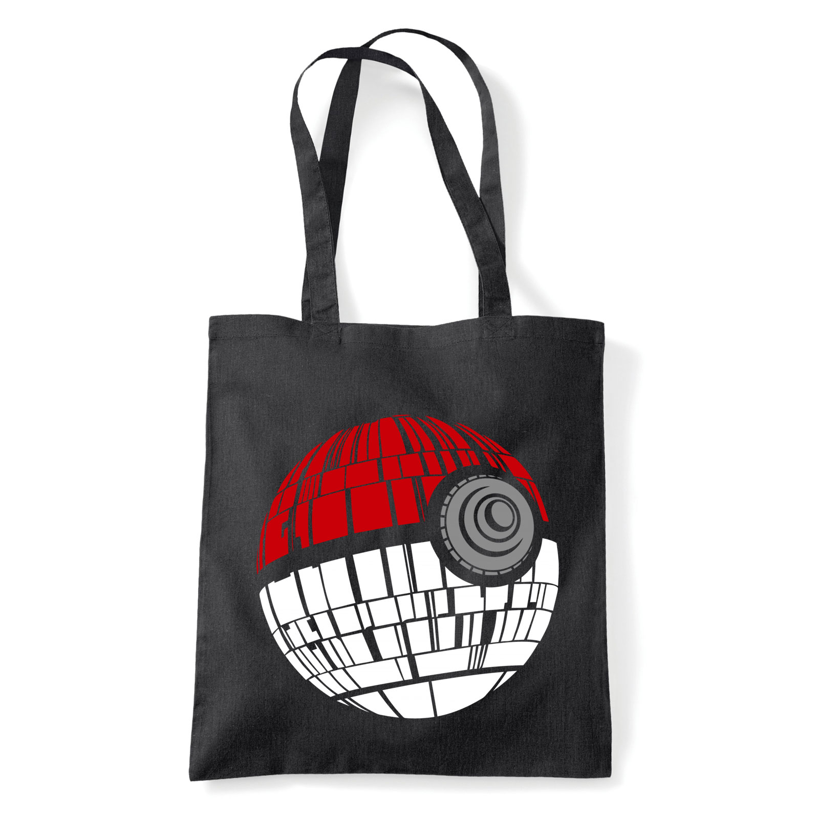 Pokemon Death Star Halálcsillag Pokelabda Fekete Shopper Vászontáska