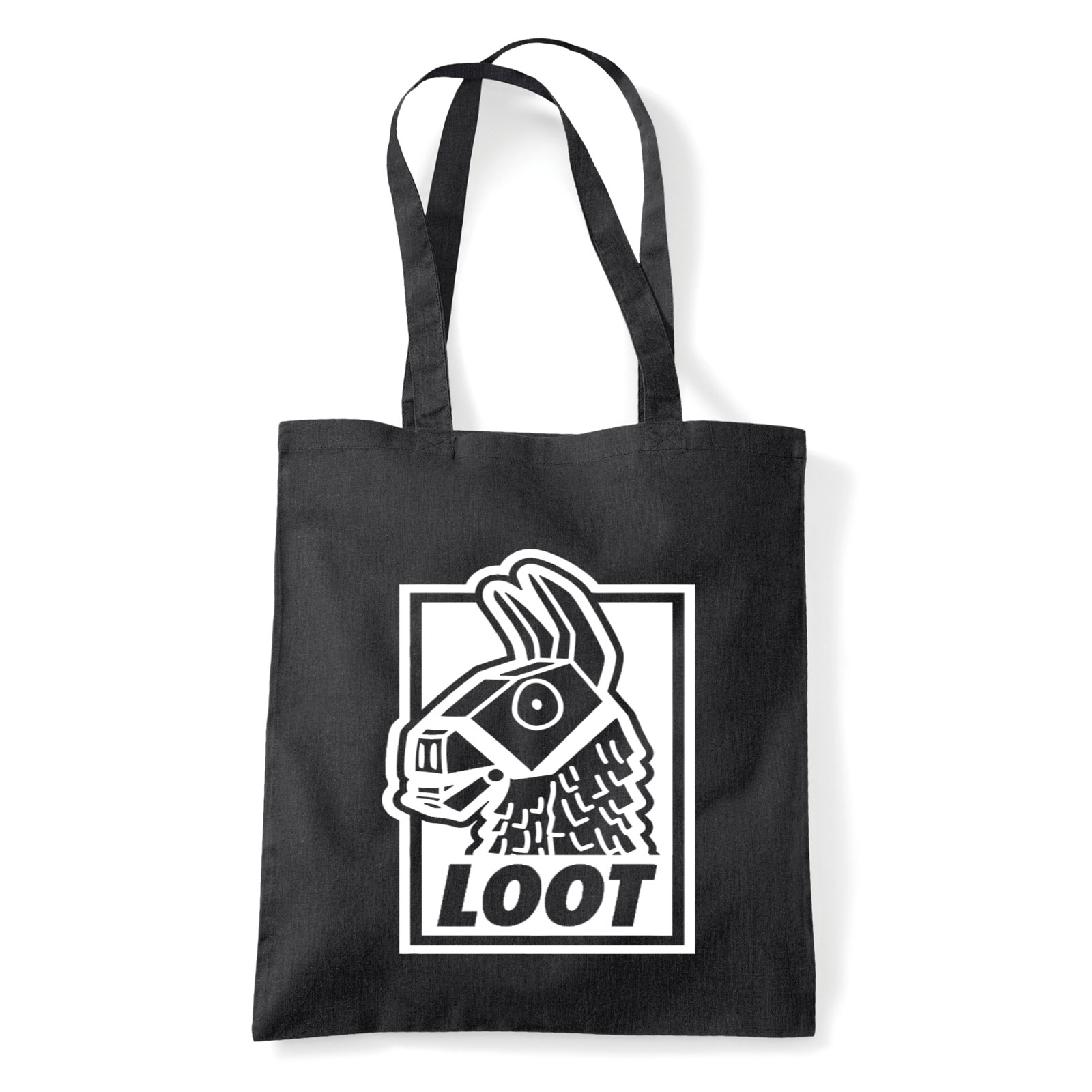 Fortnite loot láma Fekete Shopper Vászontáska