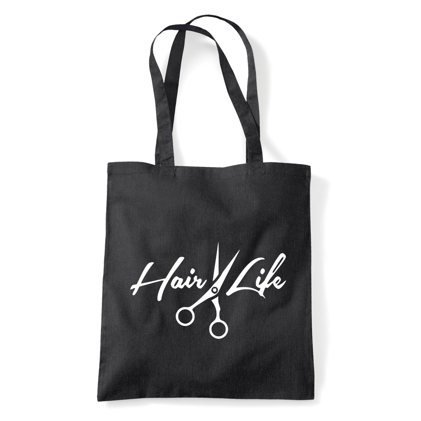 fodrász olló hair hajvágás Fekete Shopper Vászontáska