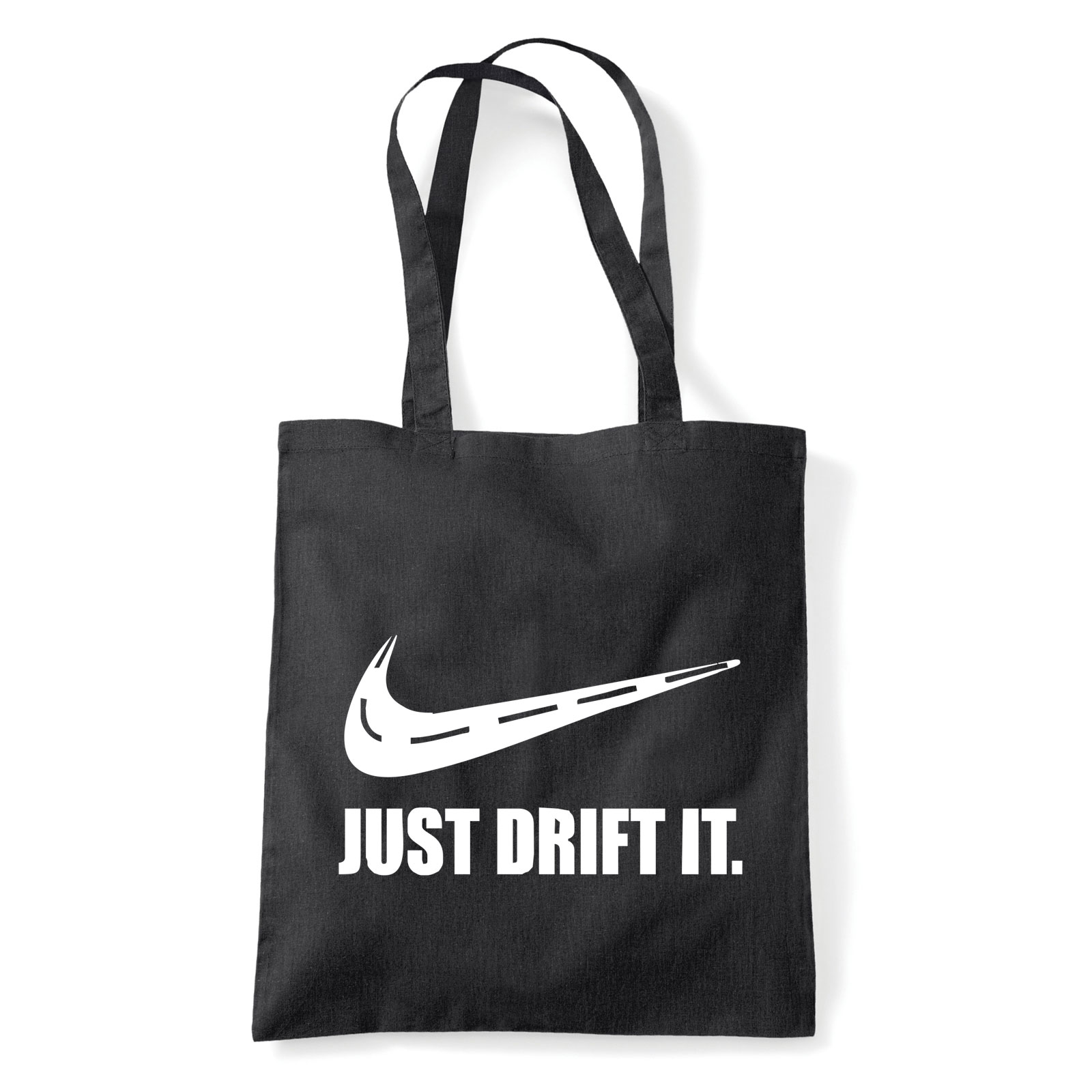 Autó autós drift Fekete Shopper Vászontáska