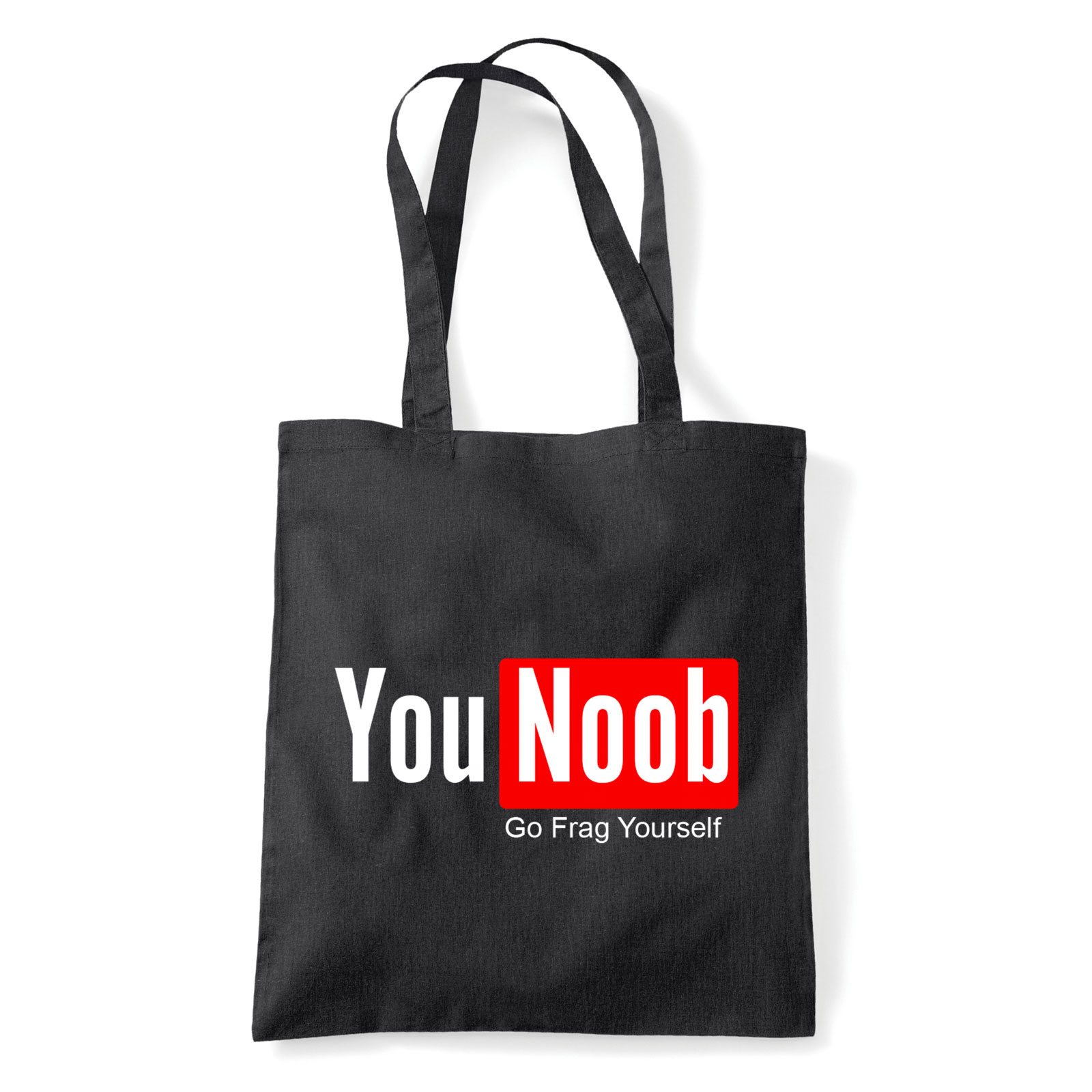you noob youtube Fekete Shopper Vászontáska