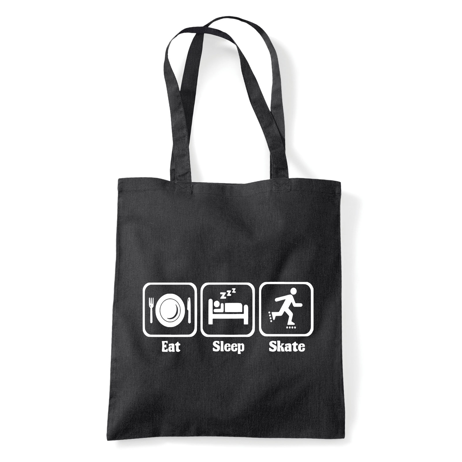 görkorcsolya skate Fekete Shopper Vászontáska