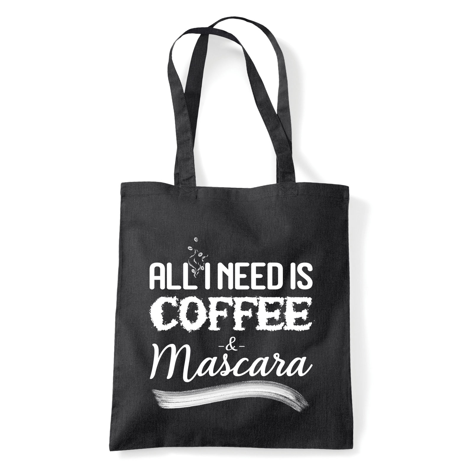 kávé mascara coffee Fekete Shopper Vászontáska