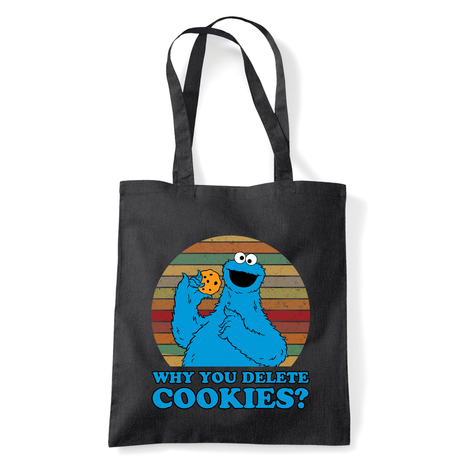 sütiszörny cookie monster Fekete Shopper Vászontáska