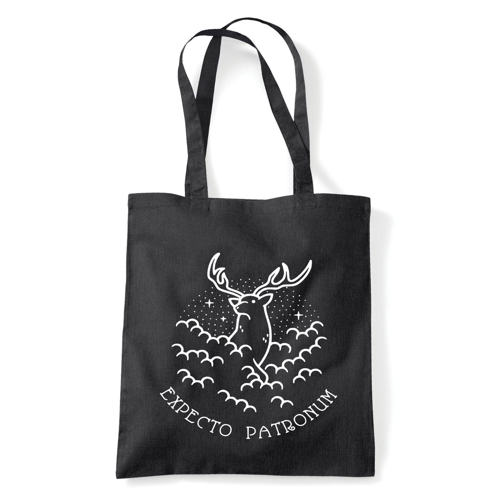 harry potter expecto patronum Fekete Shopper Vászontáska