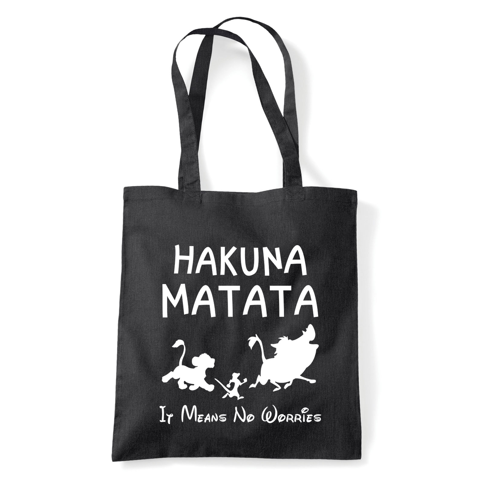 hakuna matata az oroszlánkirály Fekete Shopper Vászontáska