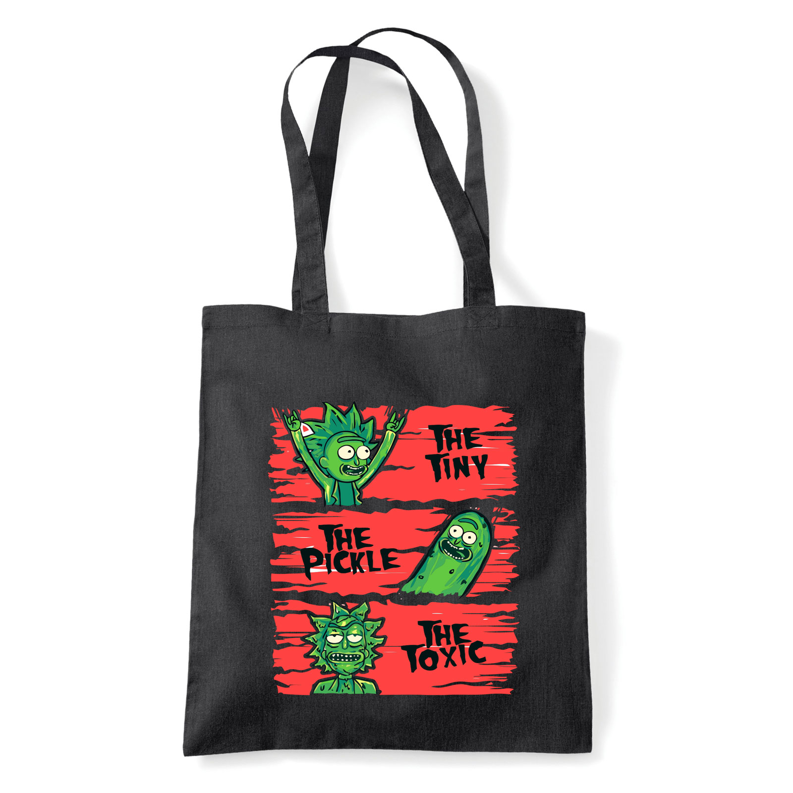 rick és morty pickle rick ubi rick Fekete Shopper Vászontáska
