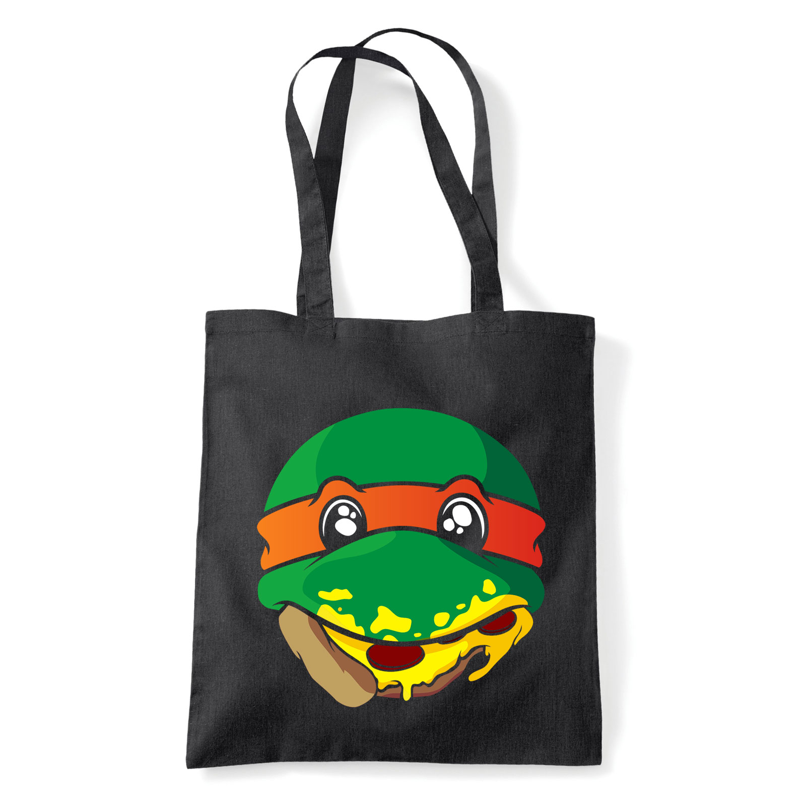 tini ninja teknőcök pizza Fekete Shopper Vászontáska