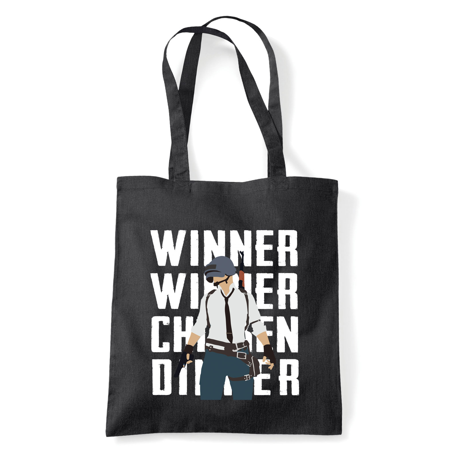 pubg winner winner chiken dinner Fekete Shopper Vászontáska