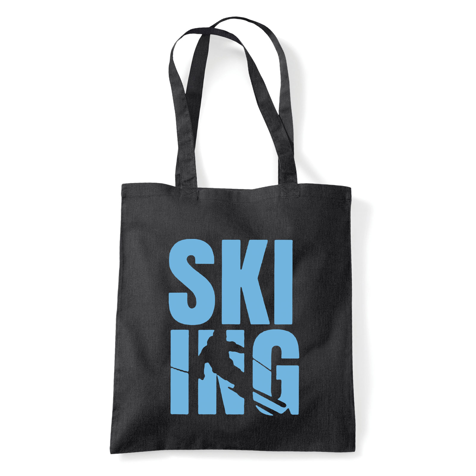 síelés sí skii Fekete Shopper Vászontáska