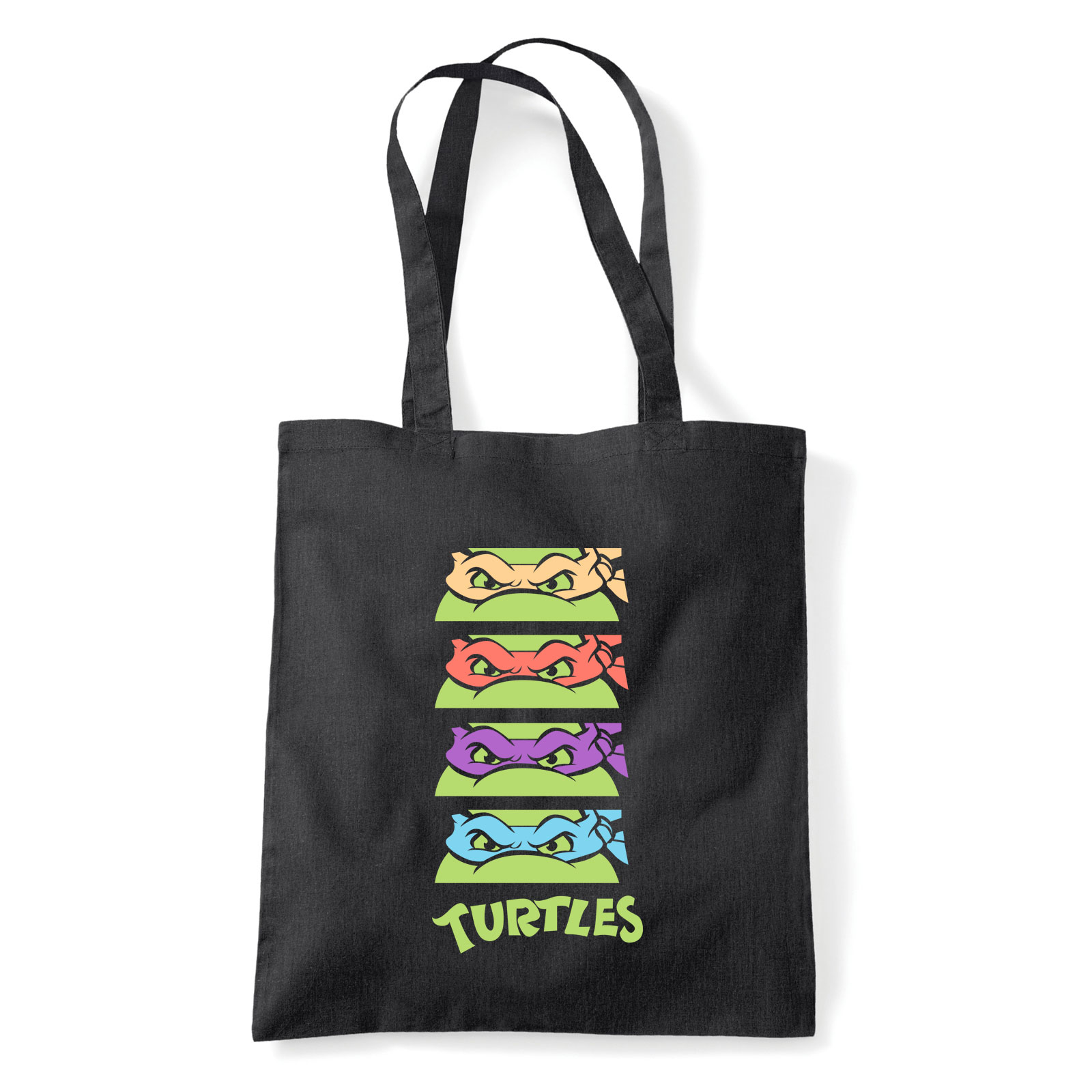 Tini Ninja Teknőcök tmnt Fekete Shopper Vászontáska
