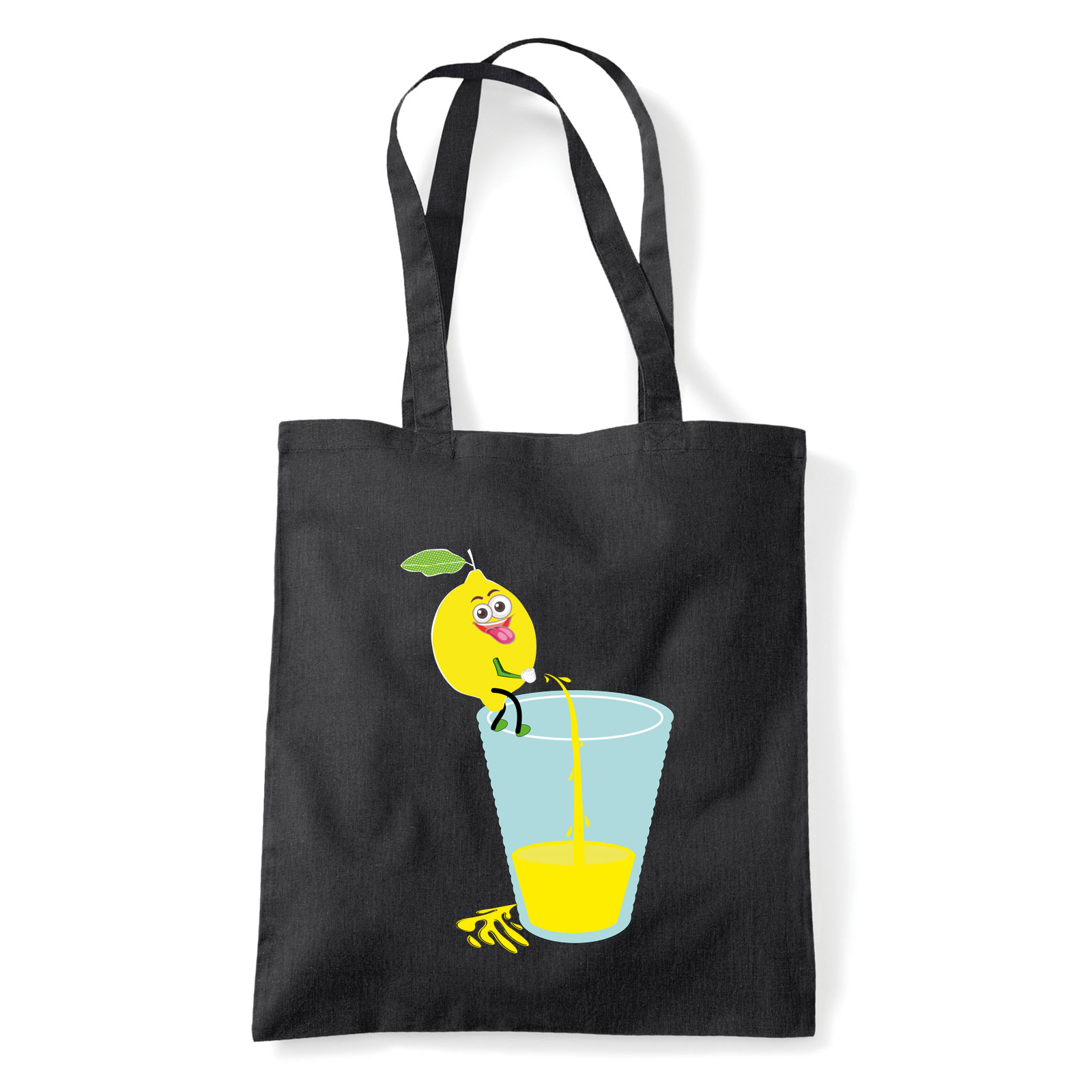 limonádé humor citrom Fekete Shopper Vászontáska