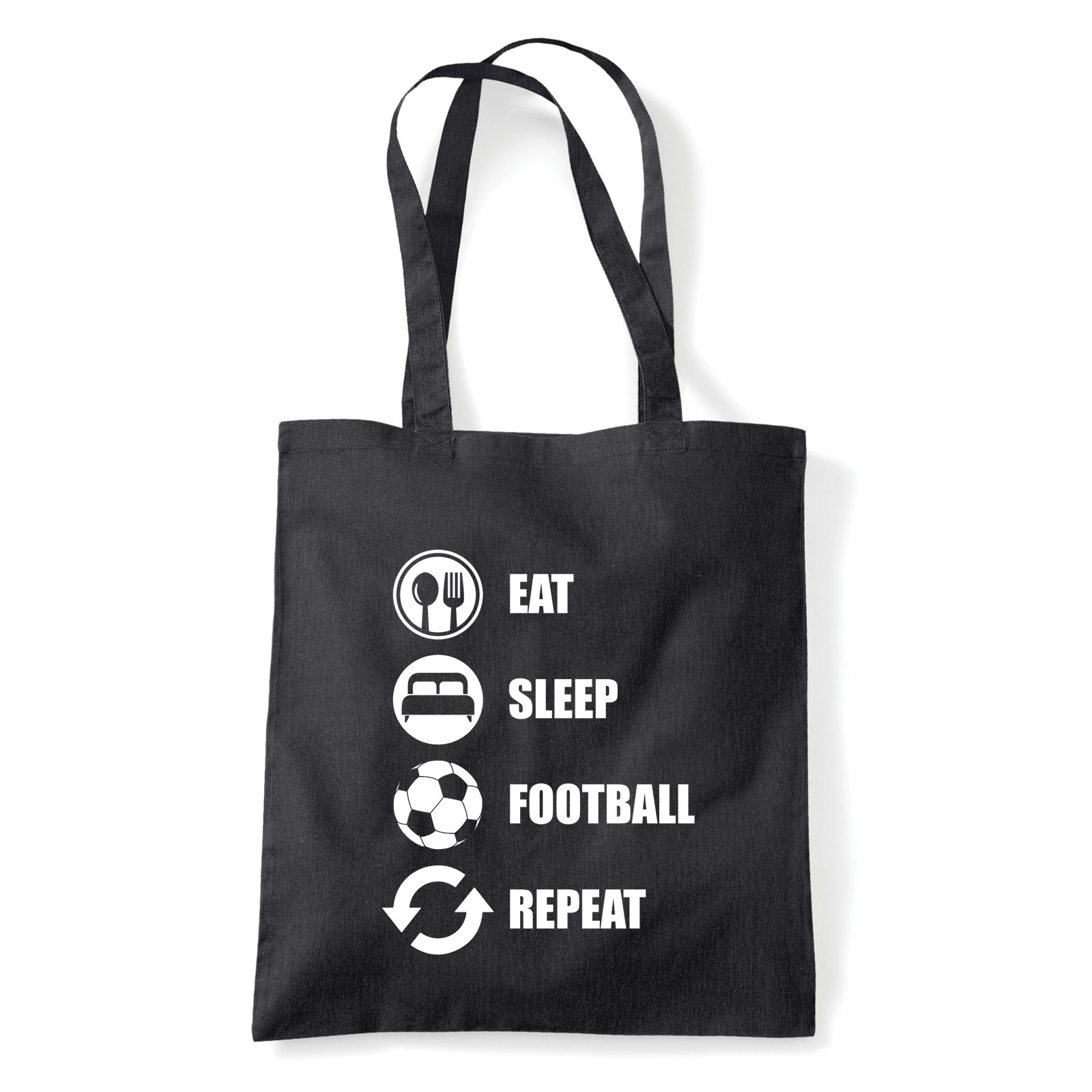 foci football focista Fekete Shopper Vászontáska