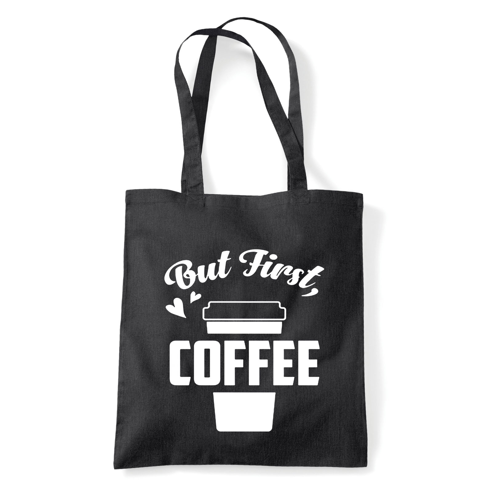 coffee kávé Fekete Shopper Vászontáska