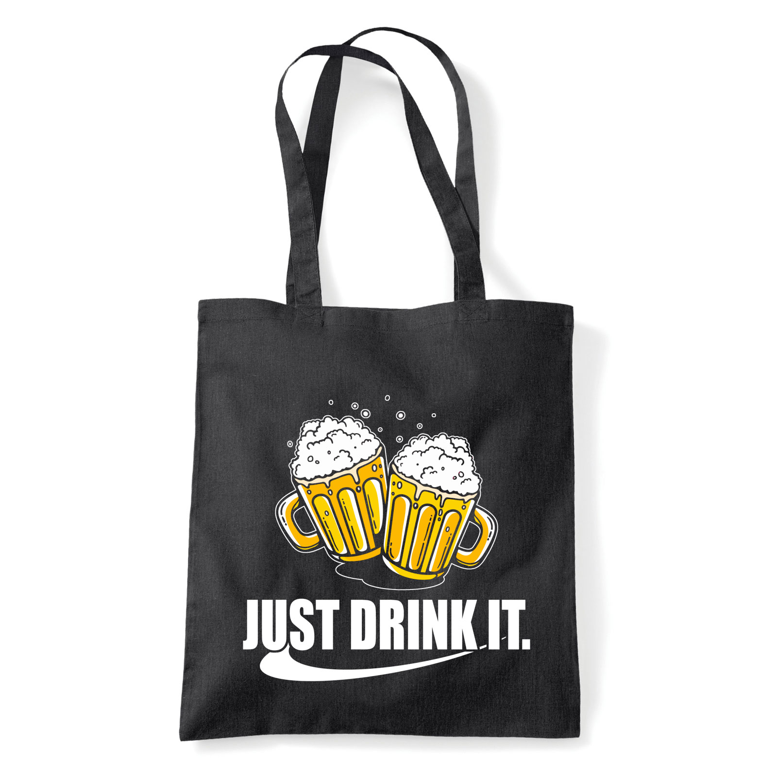 just drink it sör alkohol Fekete Shopper Vászontáska