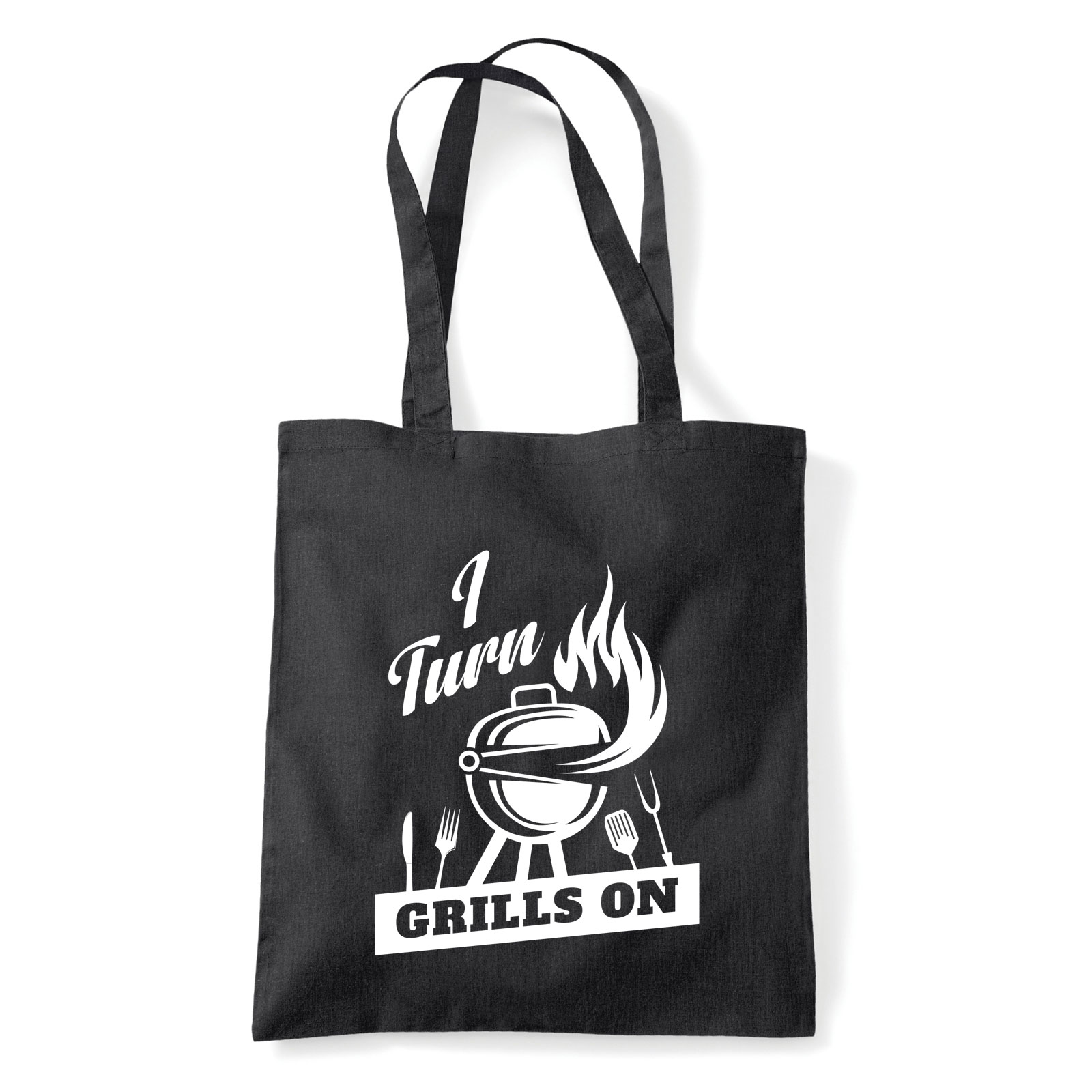 grillezés grill Fekete Shopper Vászontáska