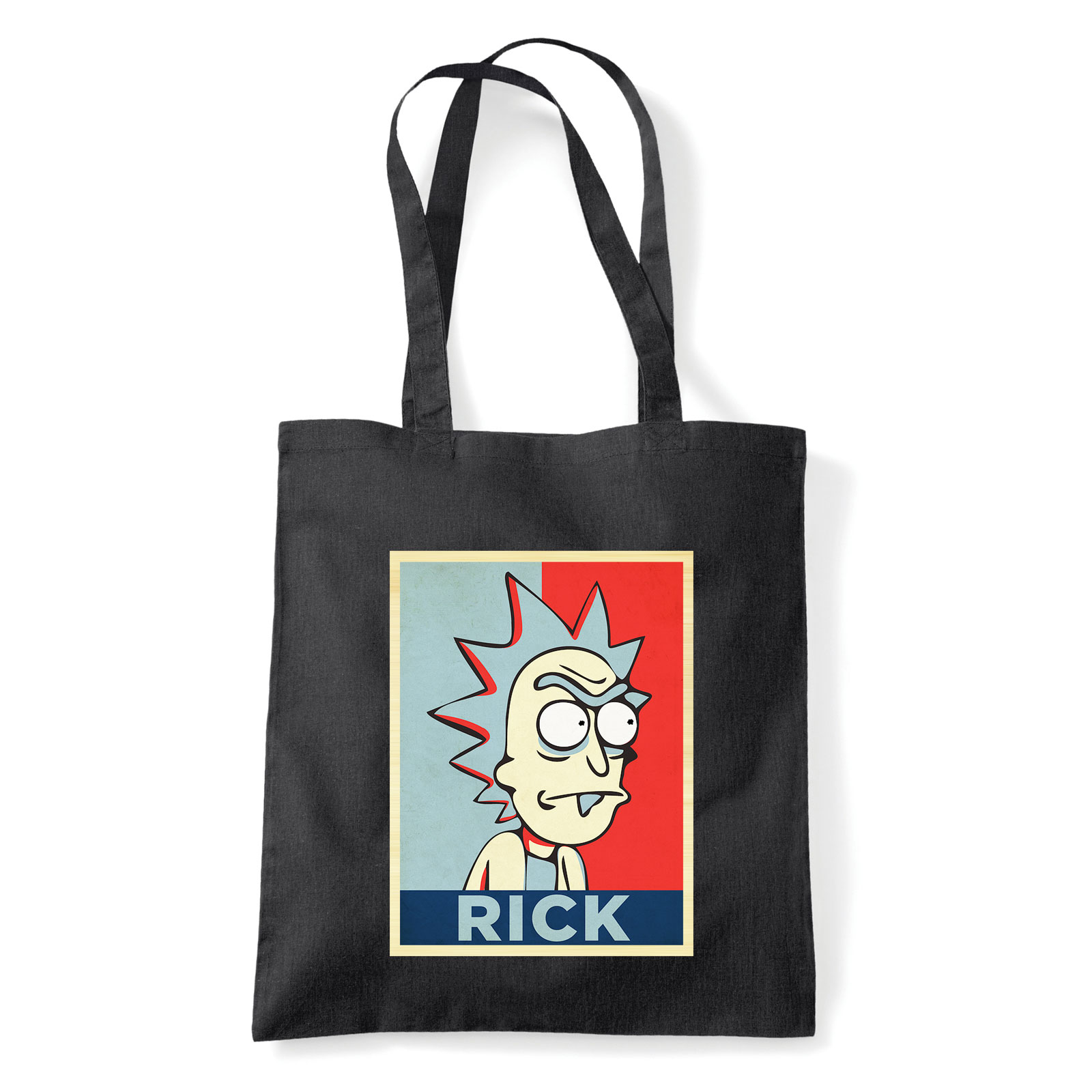rick és morty Fekete Shopper Vászontáska