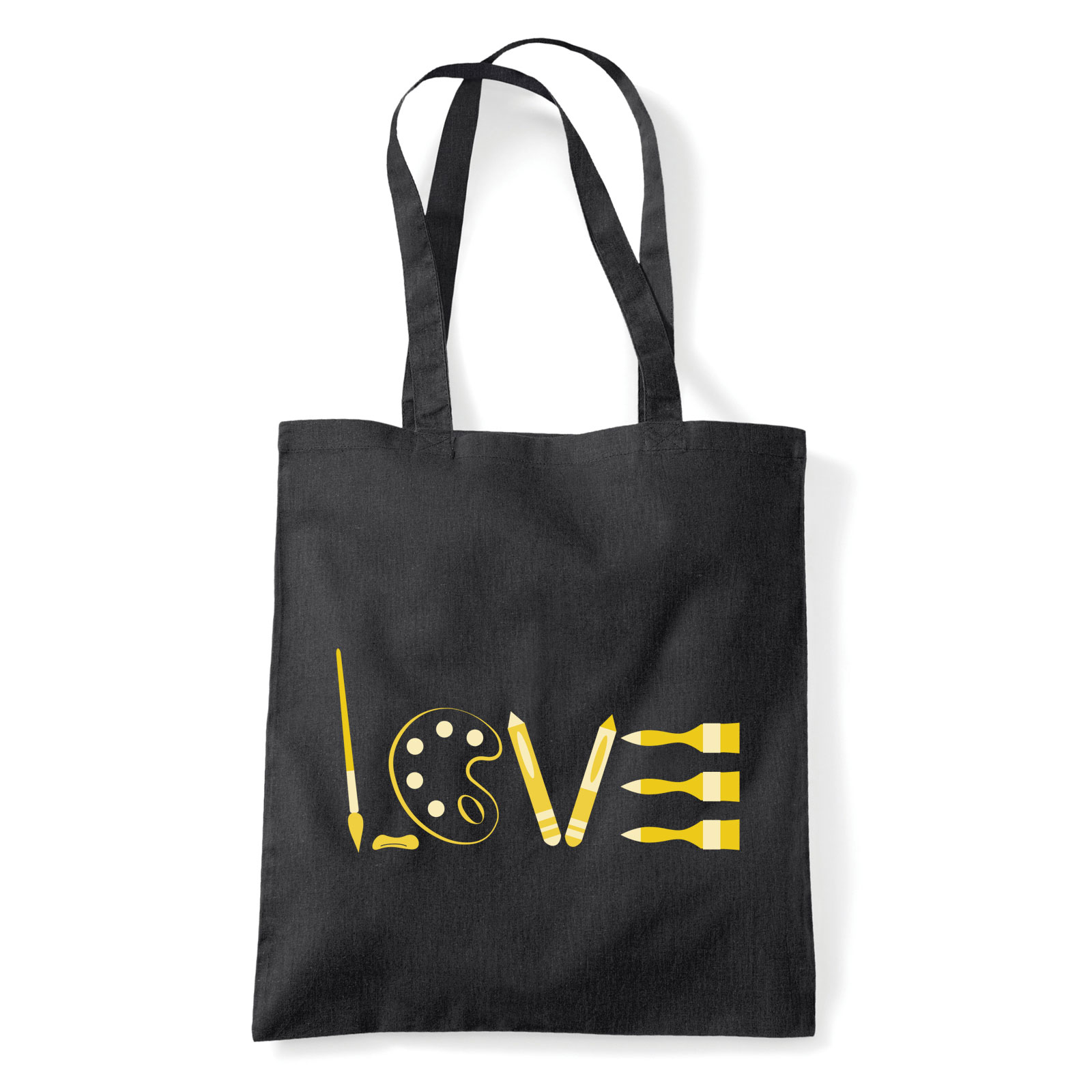 festészet festő ecset Fekete Shopper Vászontáska