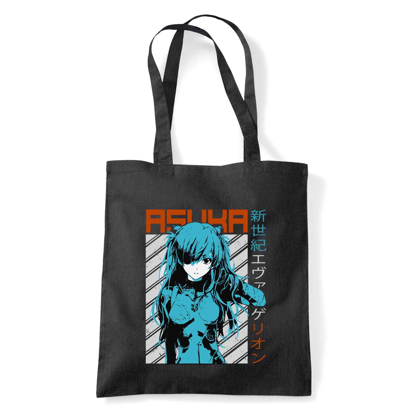 evangelion Fekete Shopper Vászontáska