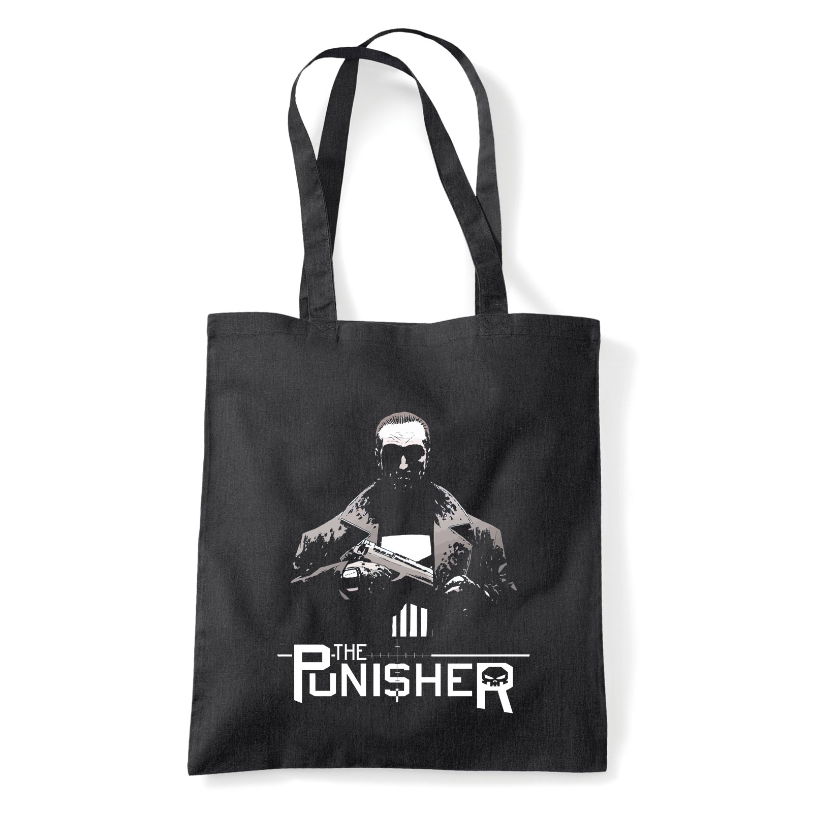The Punisher A Megtorló Fekete Shopper Vászontáska