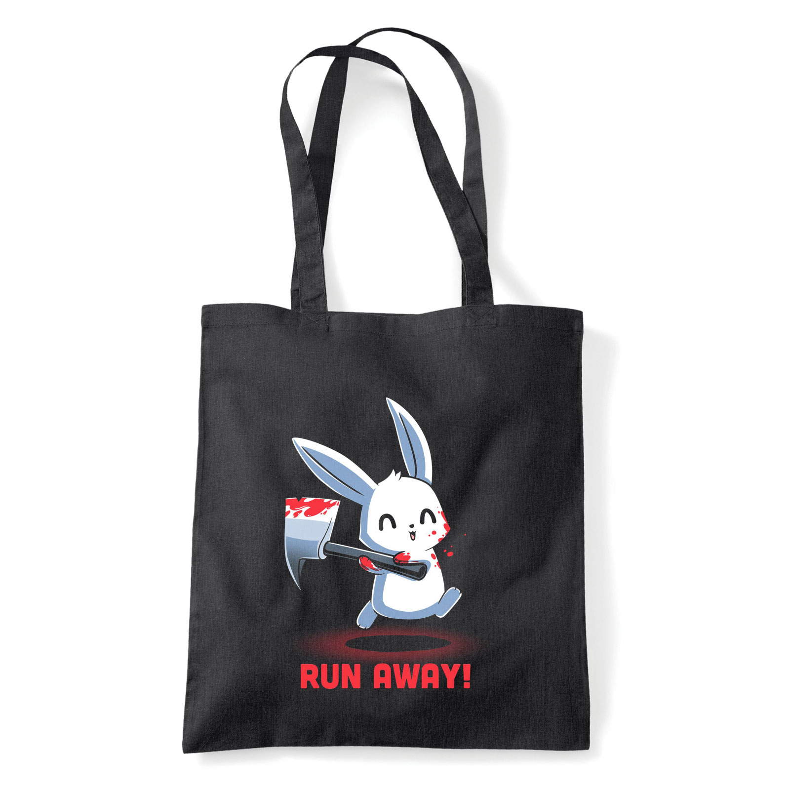 nyúl nyuszi psycho Fekete Shopper Vászontáska