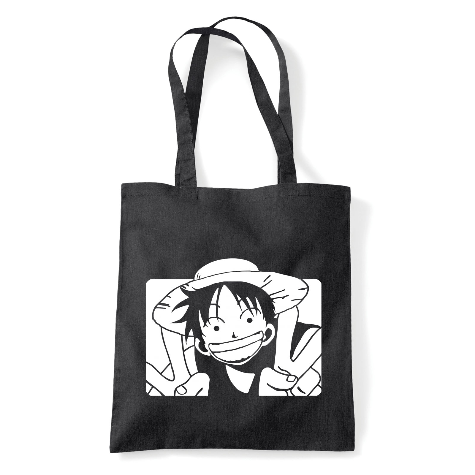one piece monkey d Fekete Shopper Vászontáska